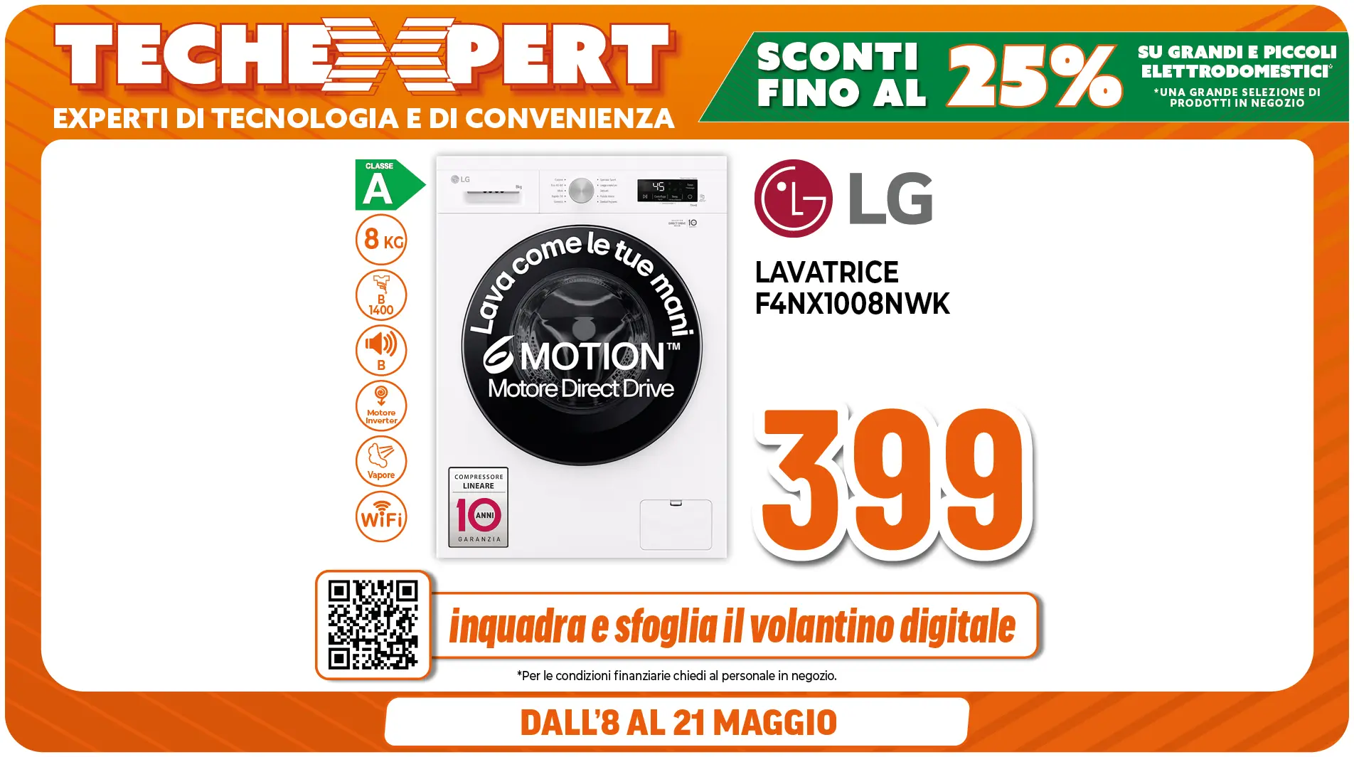 LAVATRICE LG 8KG