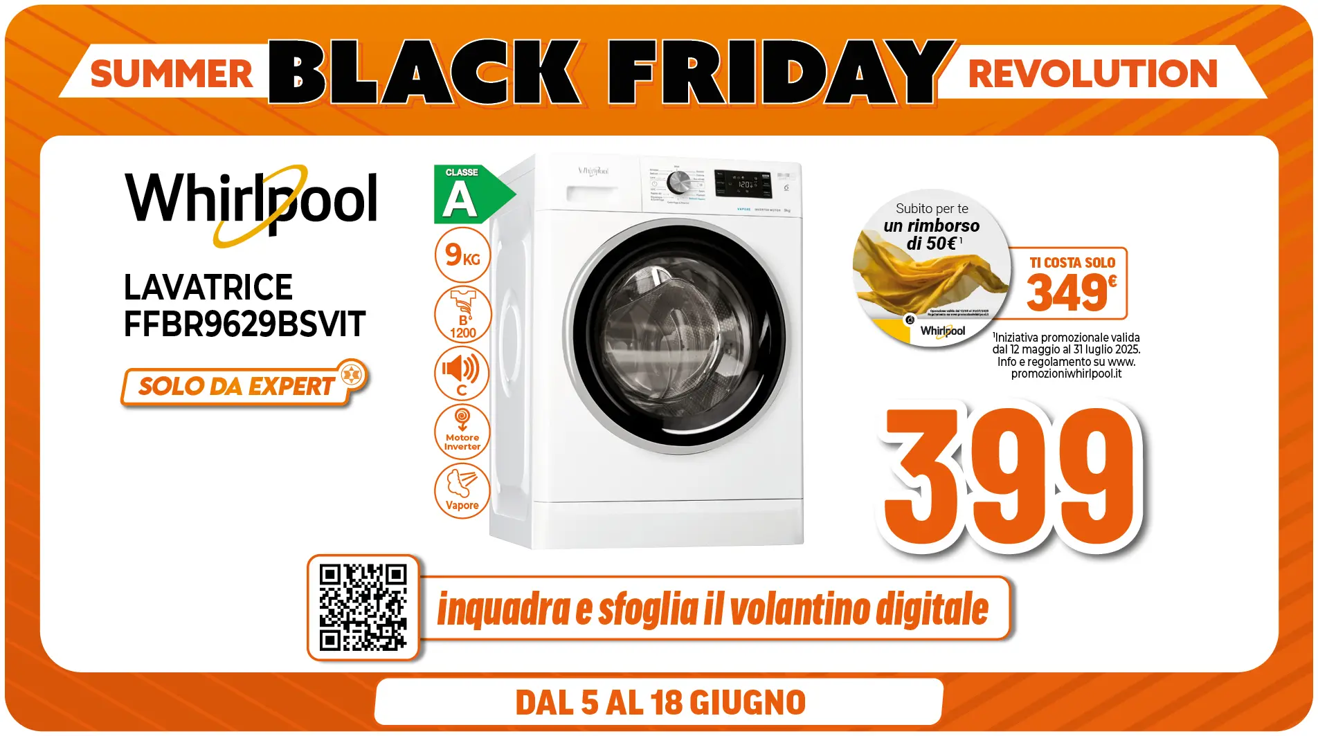 LAVATRICE WHIRLPOOL 9KG