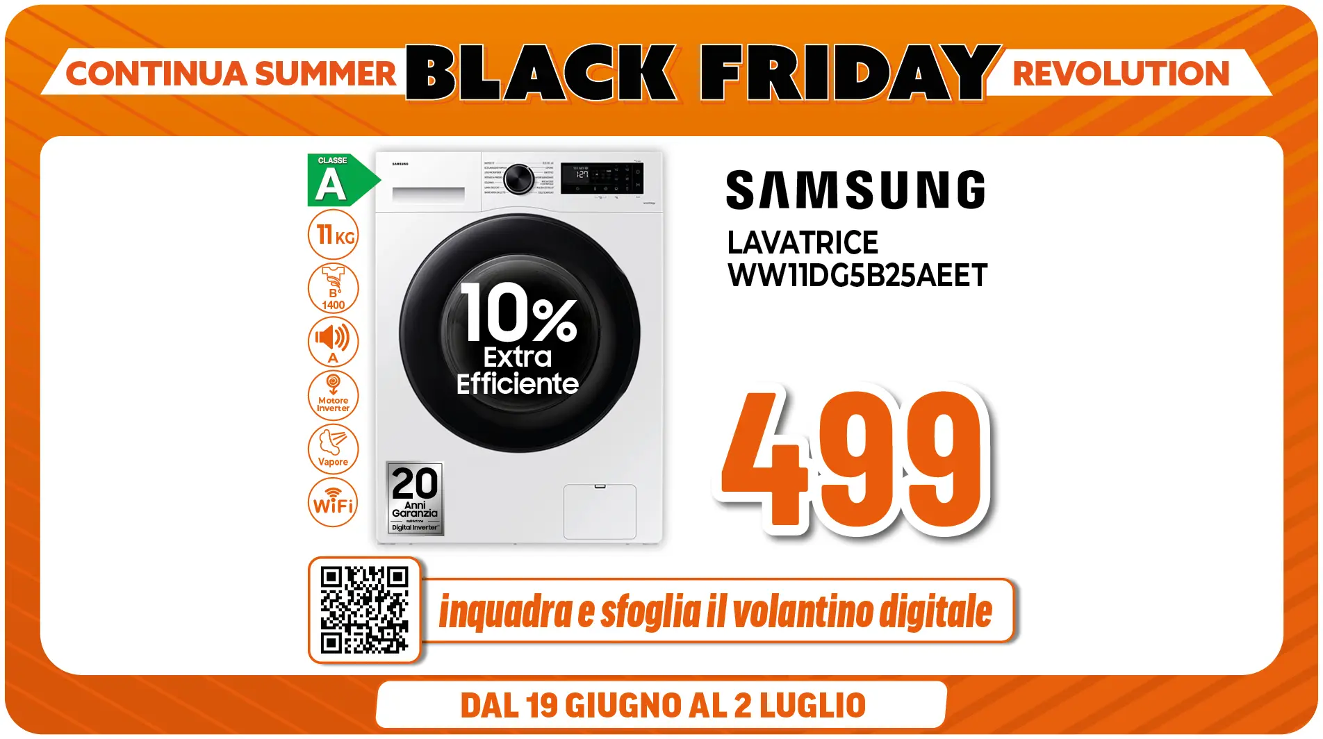 SAMSUNG LAVATRICE 11KG