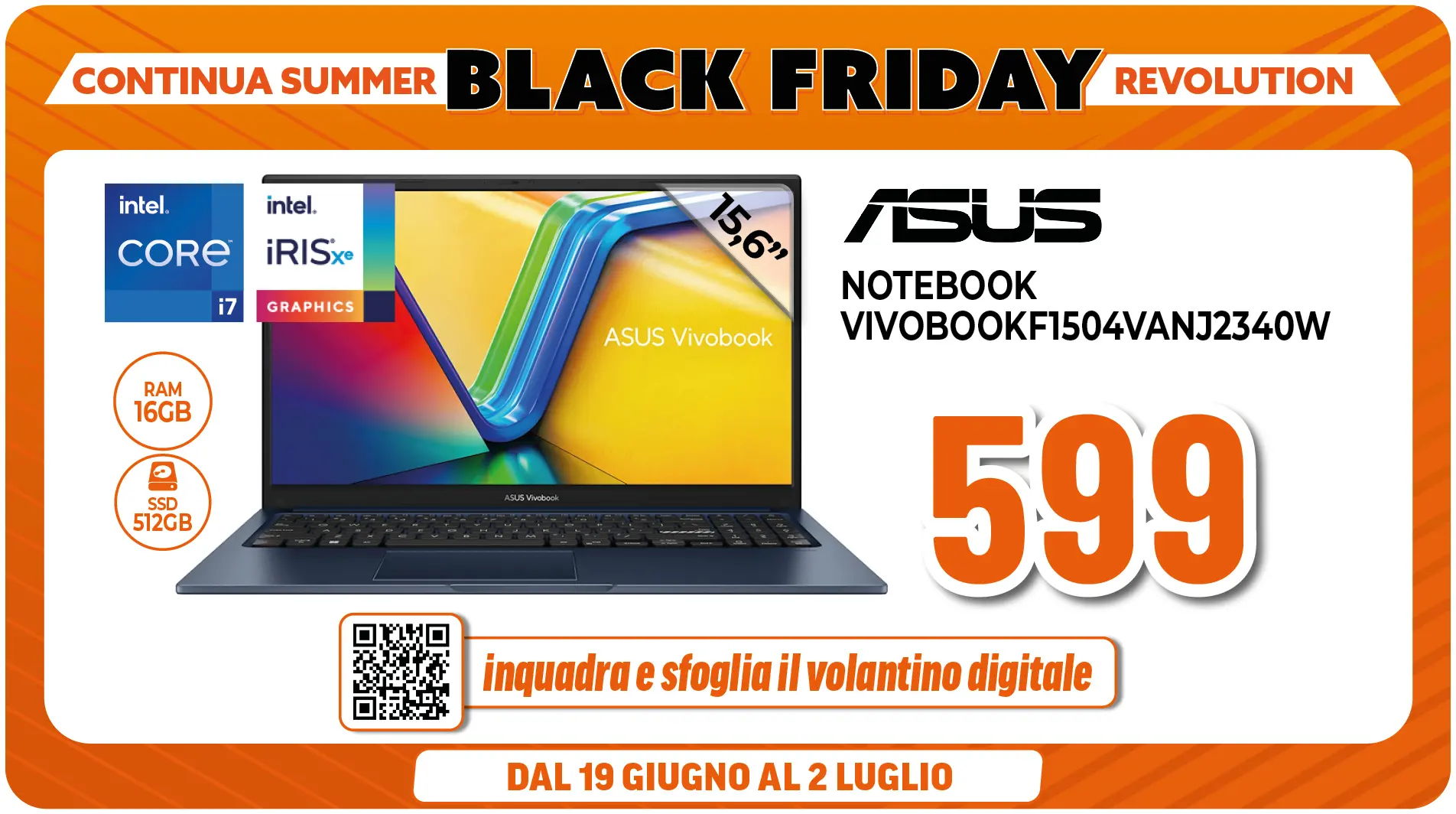 ASUS NOTEBOOK 15.6"