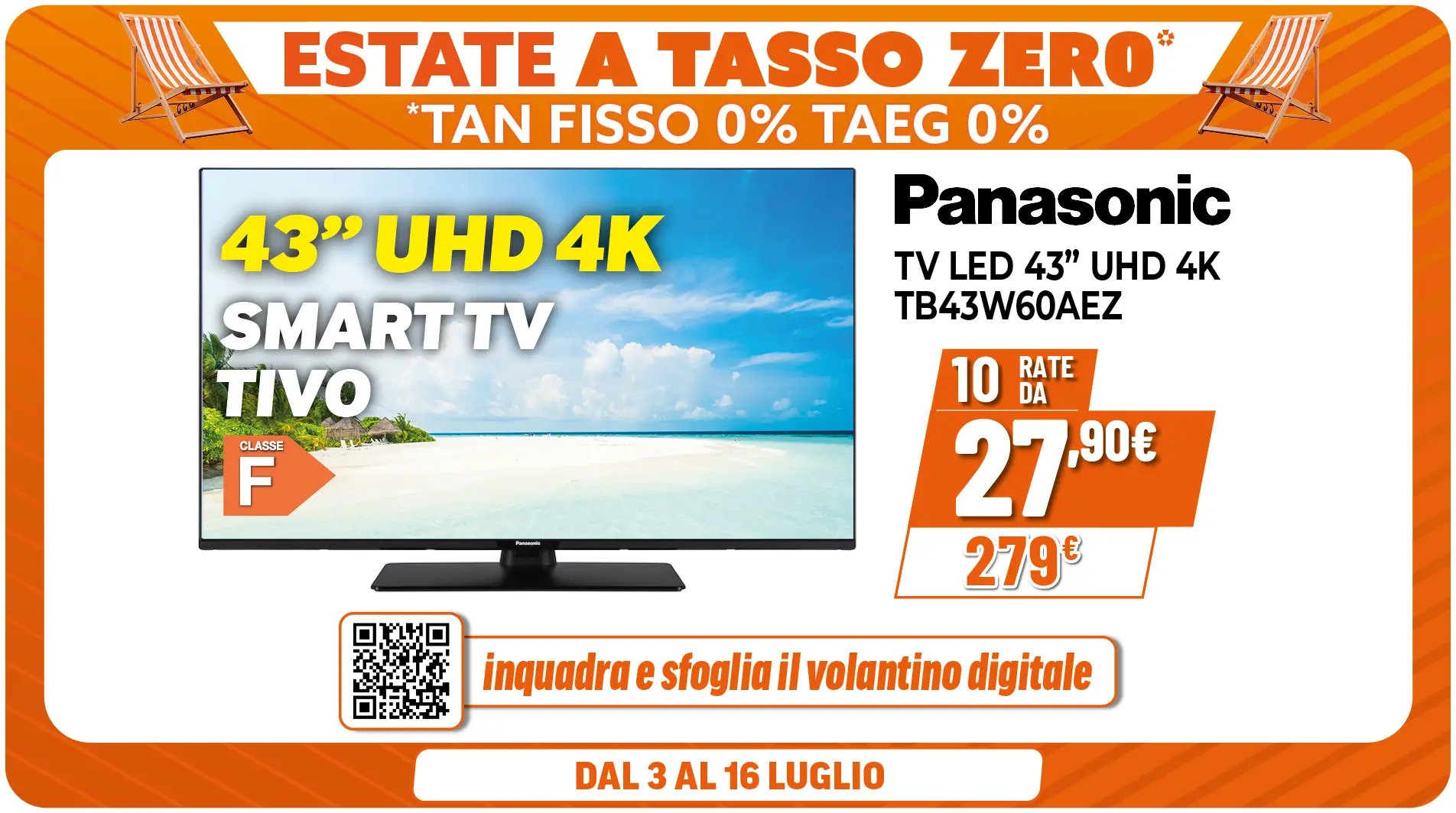 TELEVISORE PANASONIC LED 43"