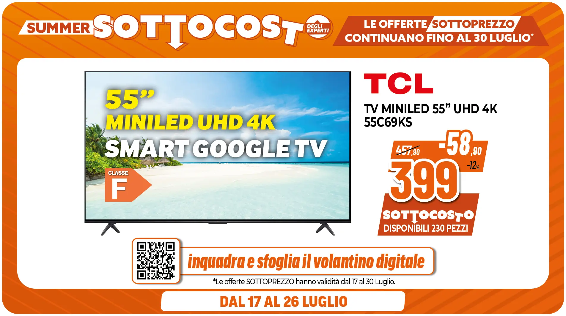 TV TCL 55"