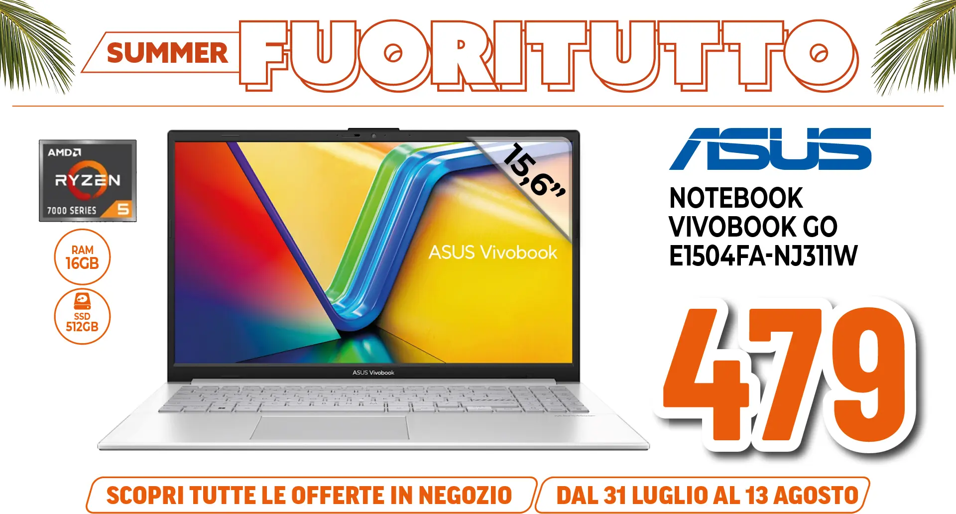 ASUS NOTEBOOK 15.6"