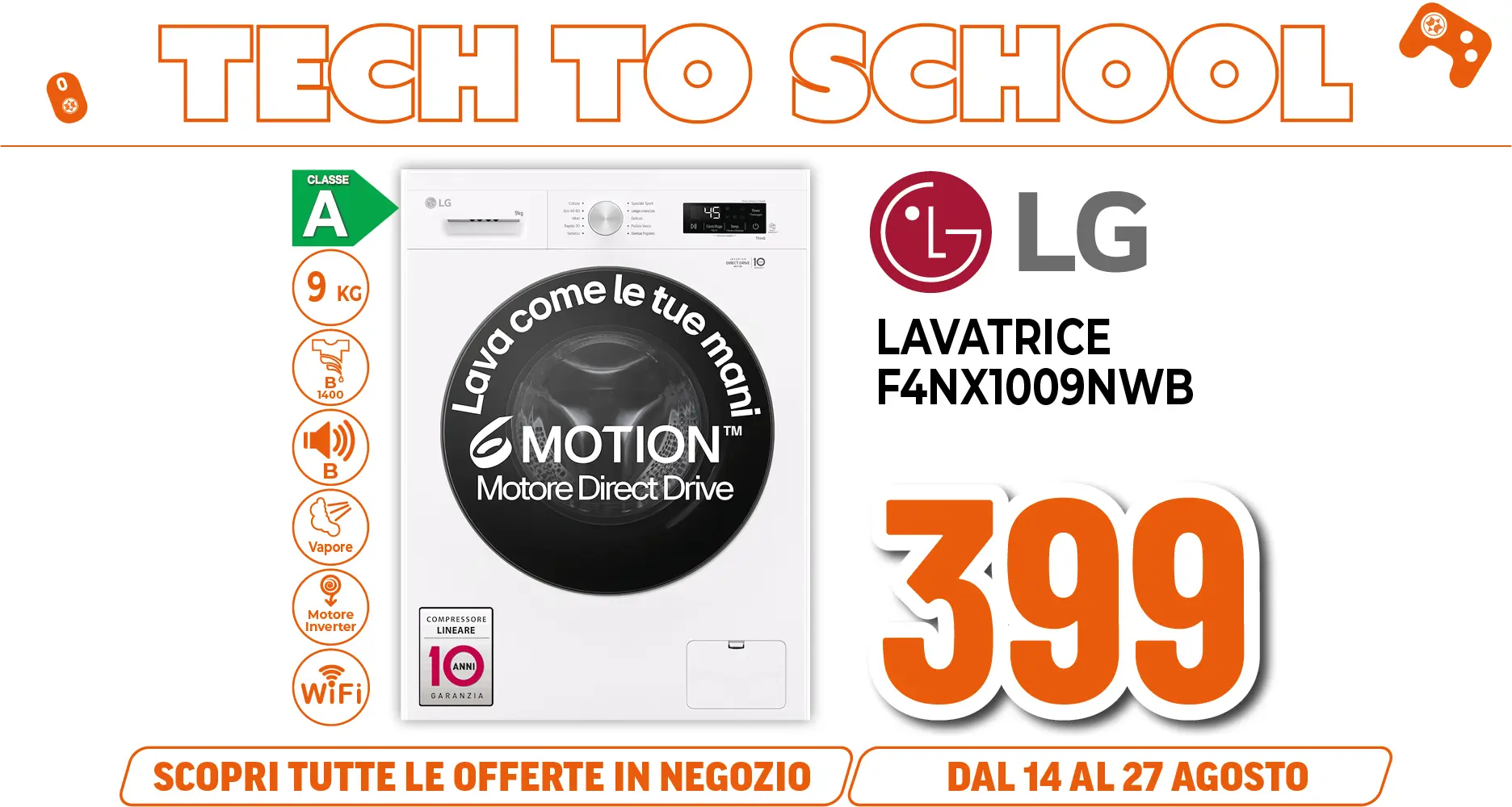 LAVATRICE LG 9KG