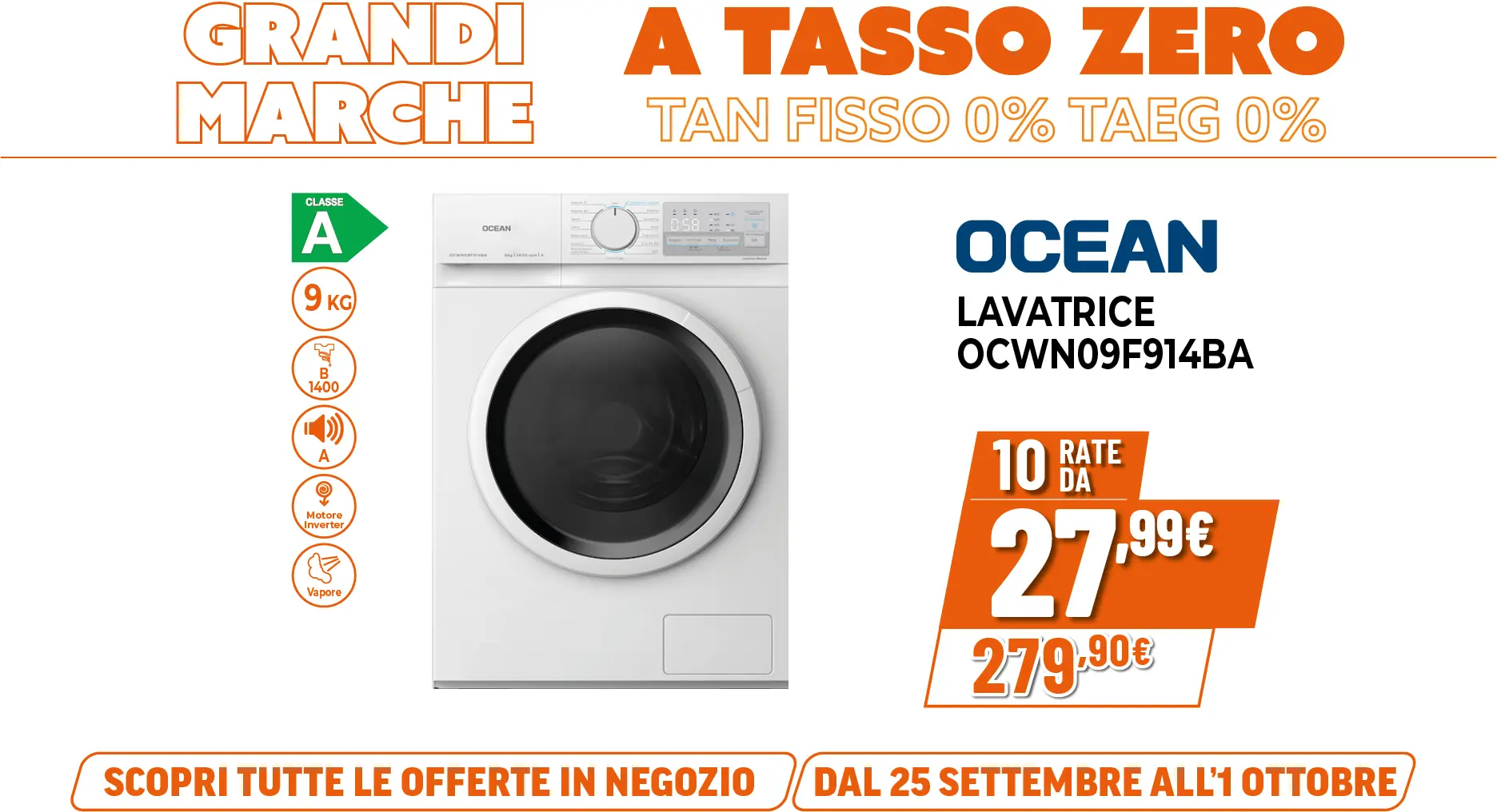 OCEAN LAVATRICE 9KG
