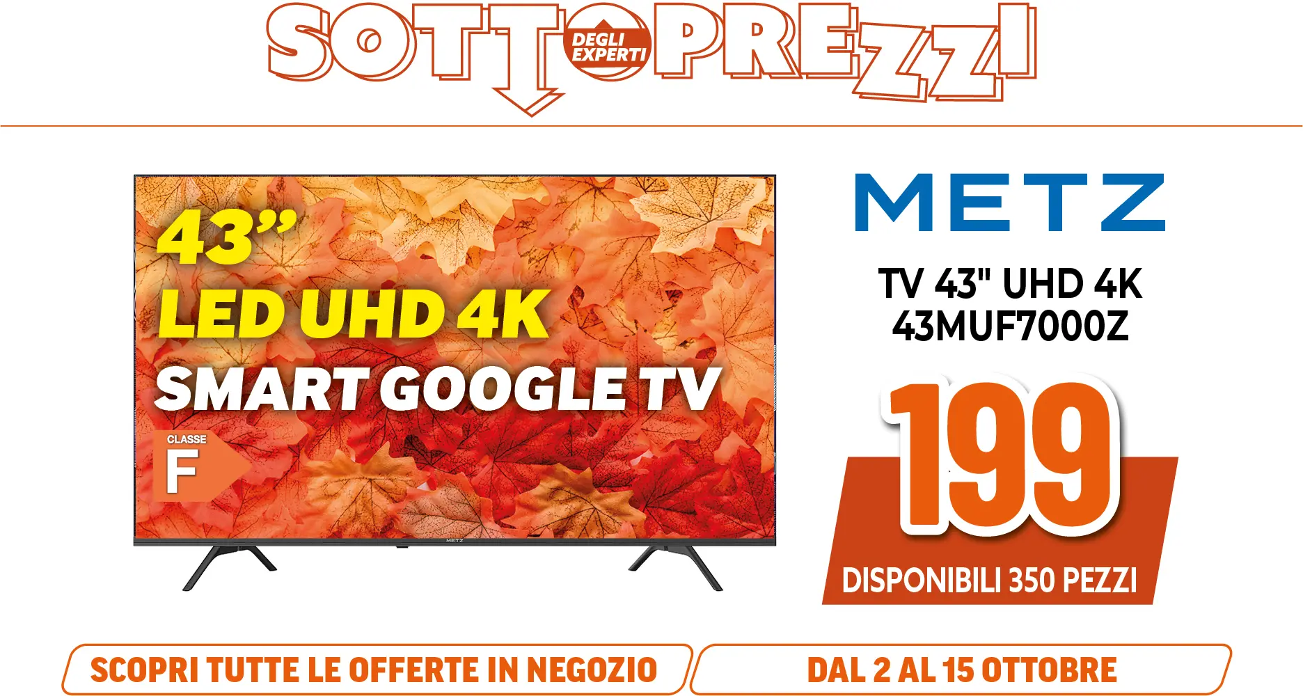TV METZ 43"