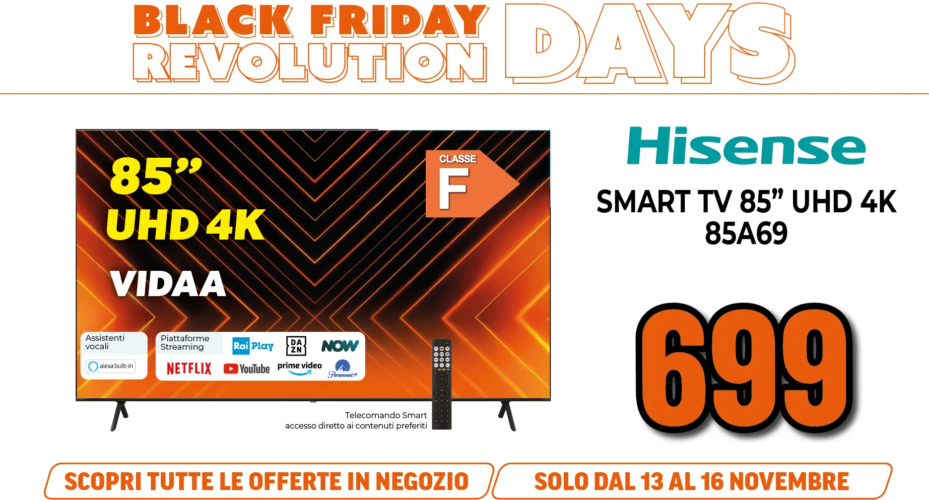 HISENSE SMART TV 85"