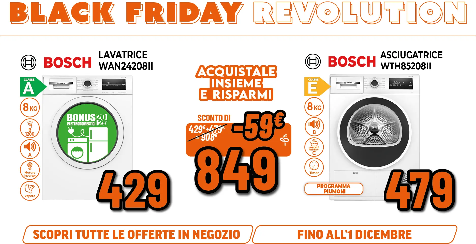 BOSH LAVATRICE E ASCIUGATRICE