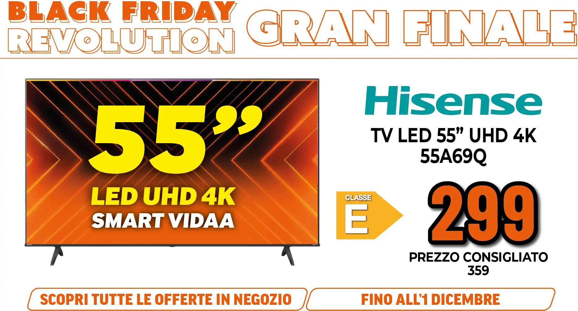 HISENSE TV LED 55"