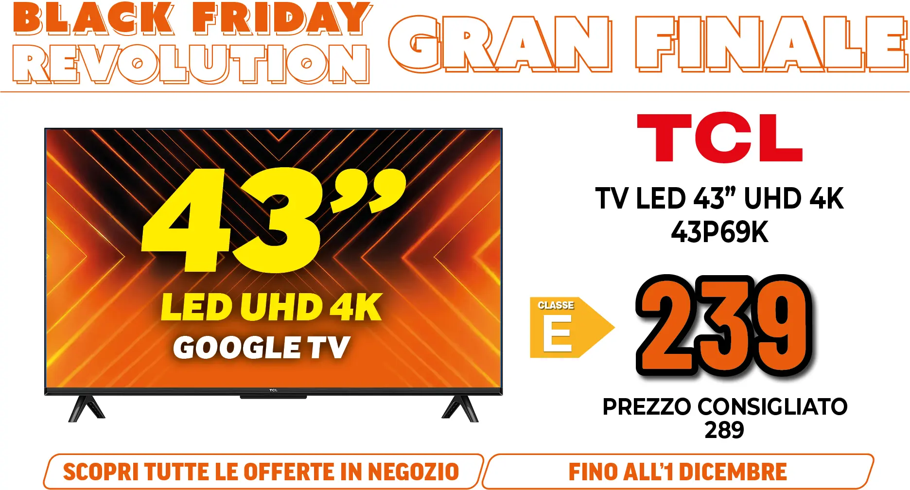 TCL TV LED 43"