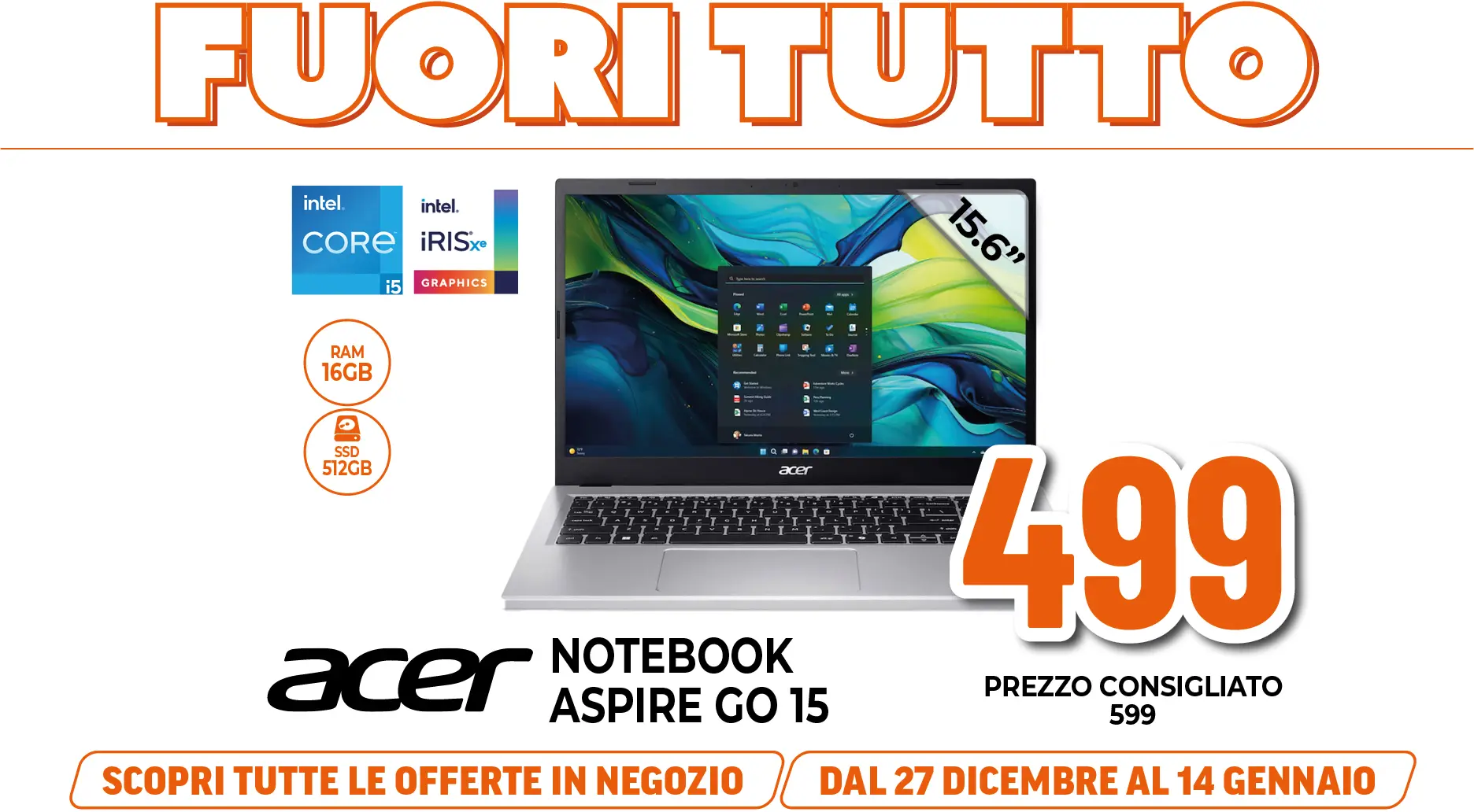 ACER NOTEBOOK ASPIRE GO 15