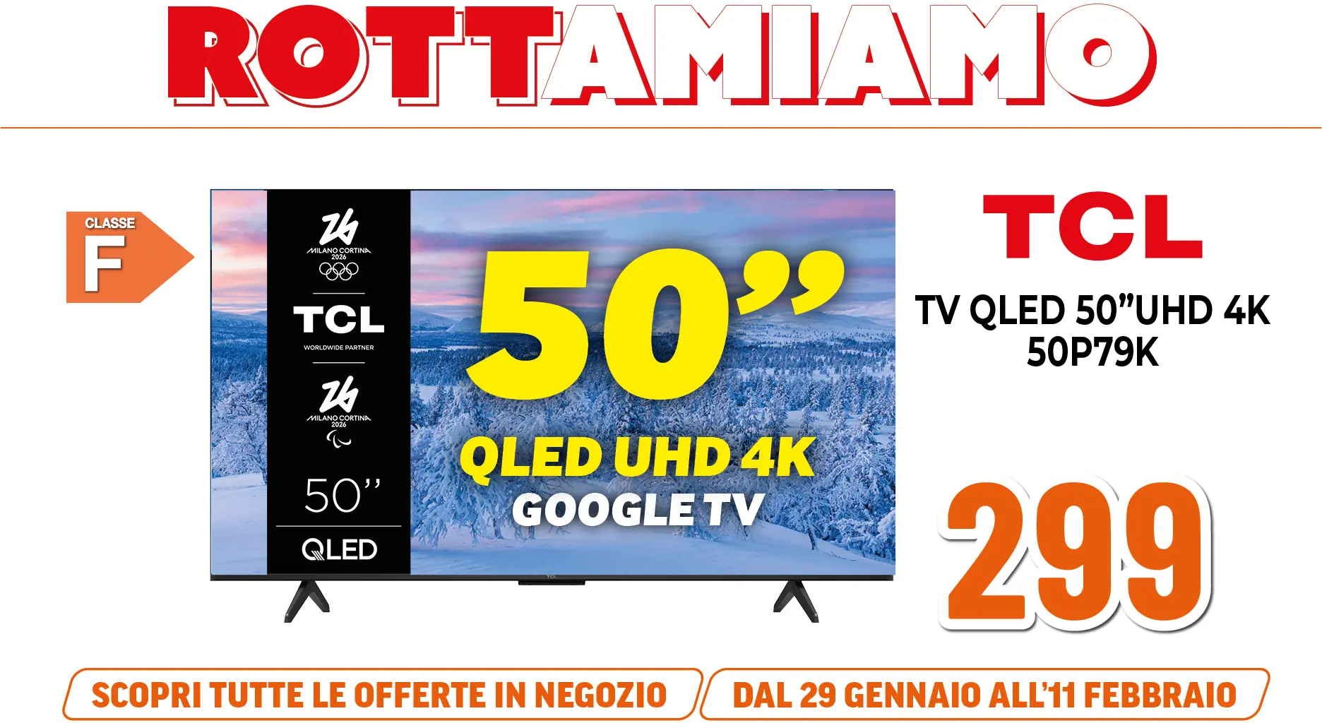 TCL TV QLED 50"