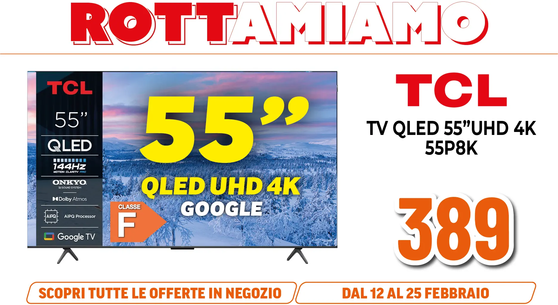 TCL TV QLED 55"