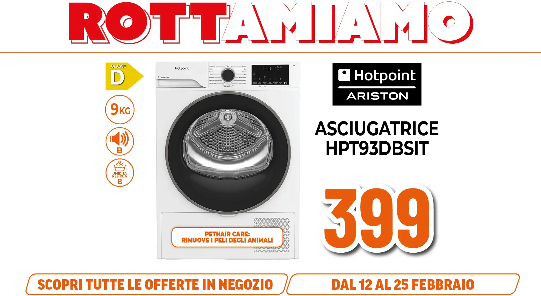 ASCIUGATRICE HOTPOINT ARISTON 9KG