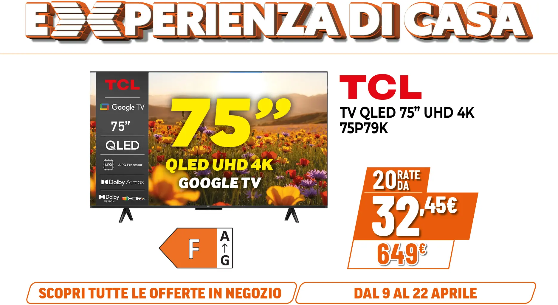 TCL TV QLED 75"