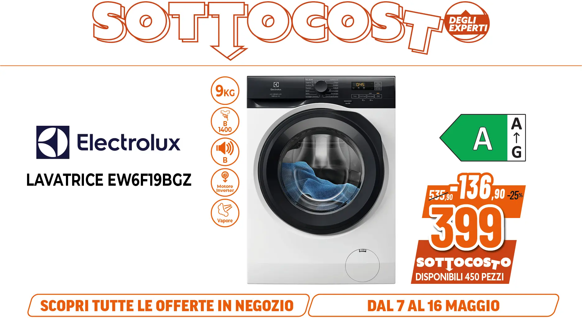LAVATRICE ELECTROLUX 9KG