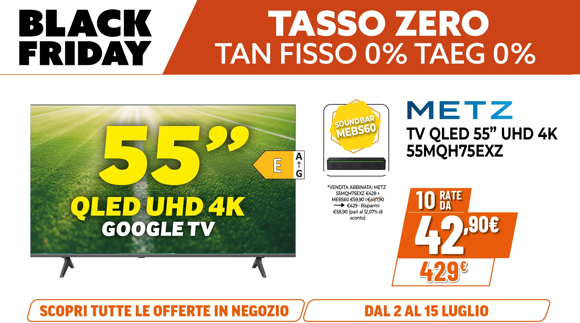METZ TV QLED 55"