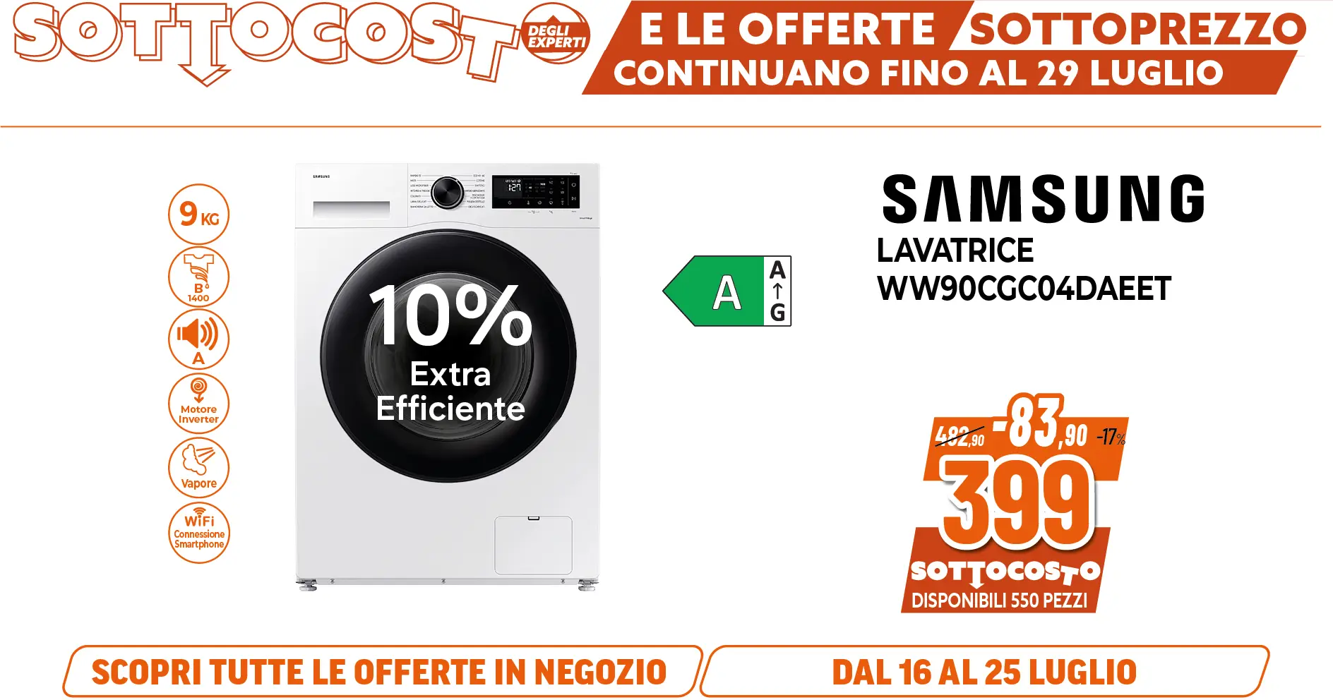 SAMASUNG LAVATRICE 9KG