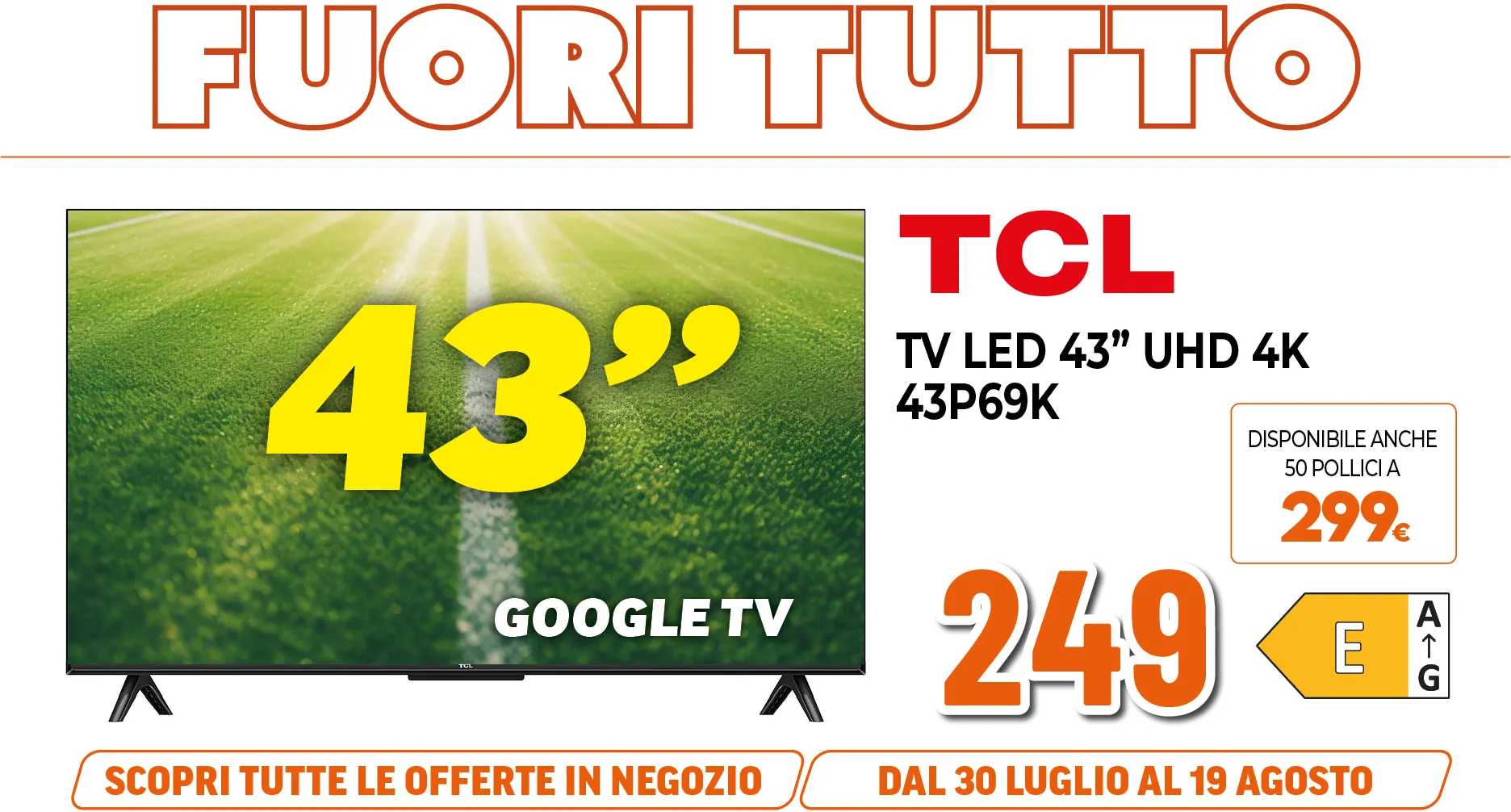 TCL TV LED 43"