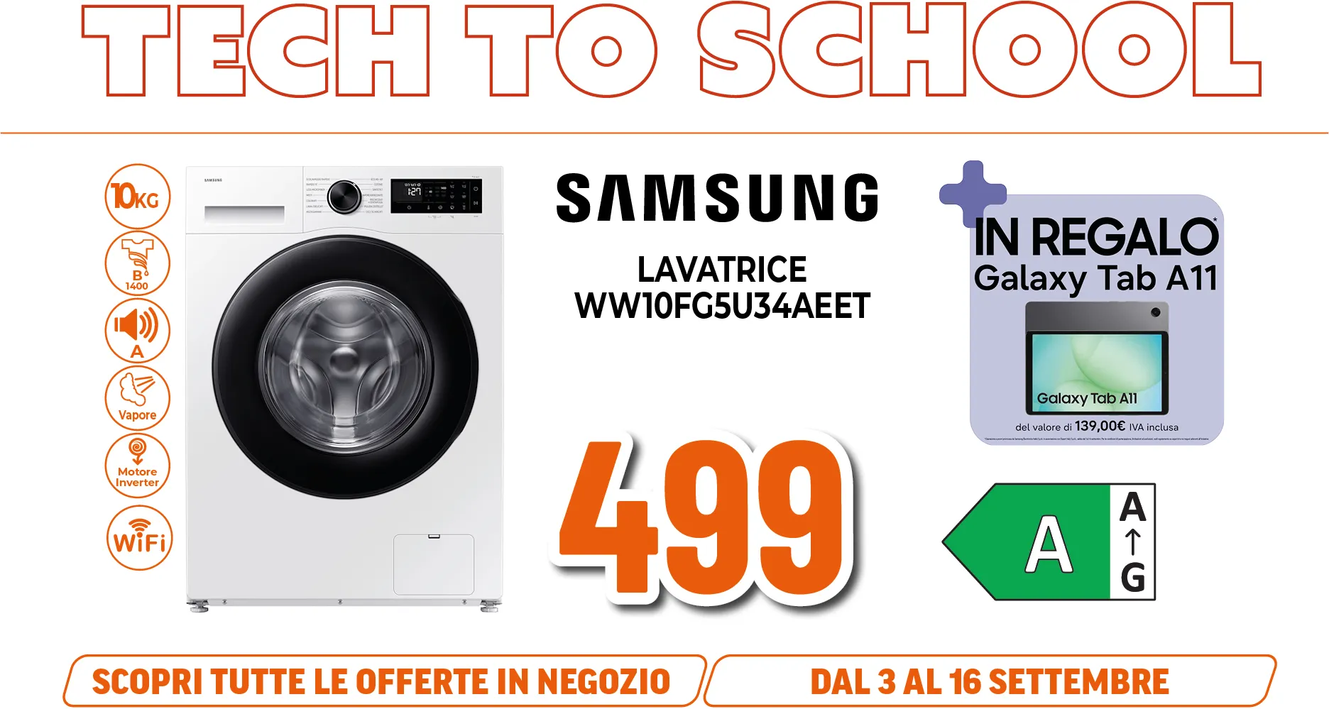 SAMSUNG LAVATRICE 10KG