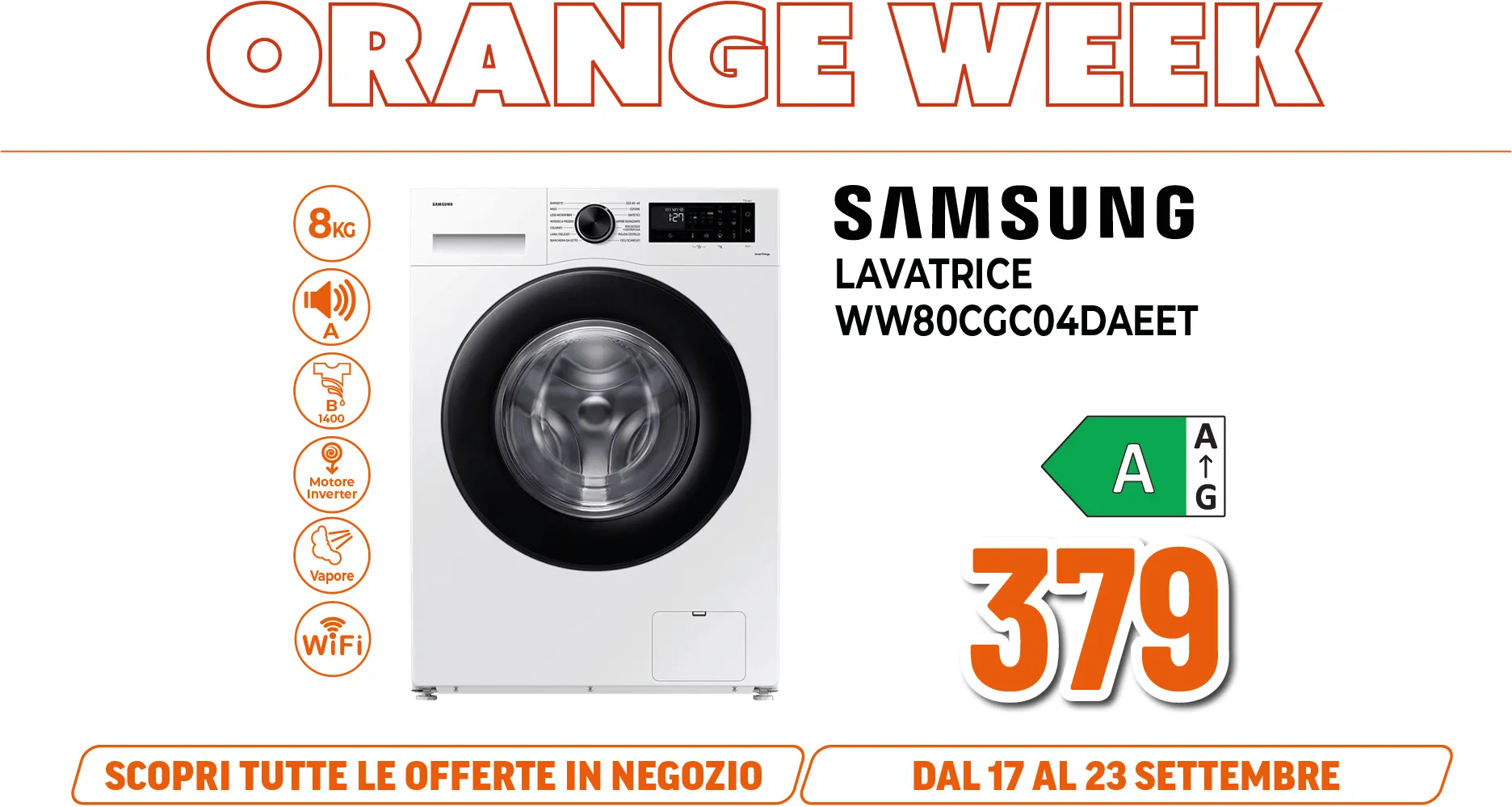 SAMSUNG LAVATRICE 8KG