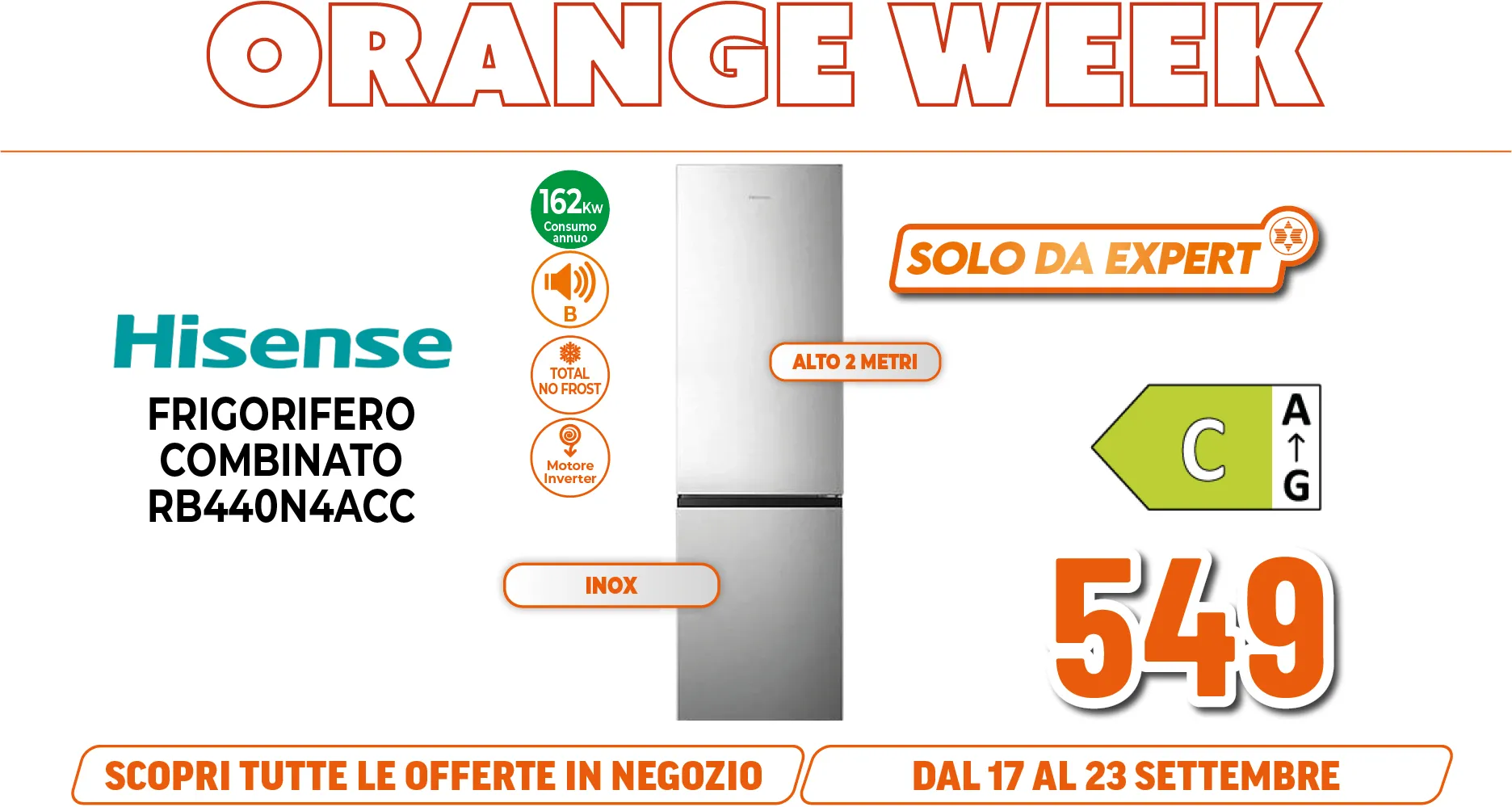 HISENSE FRIGORIFERO COMBINATO