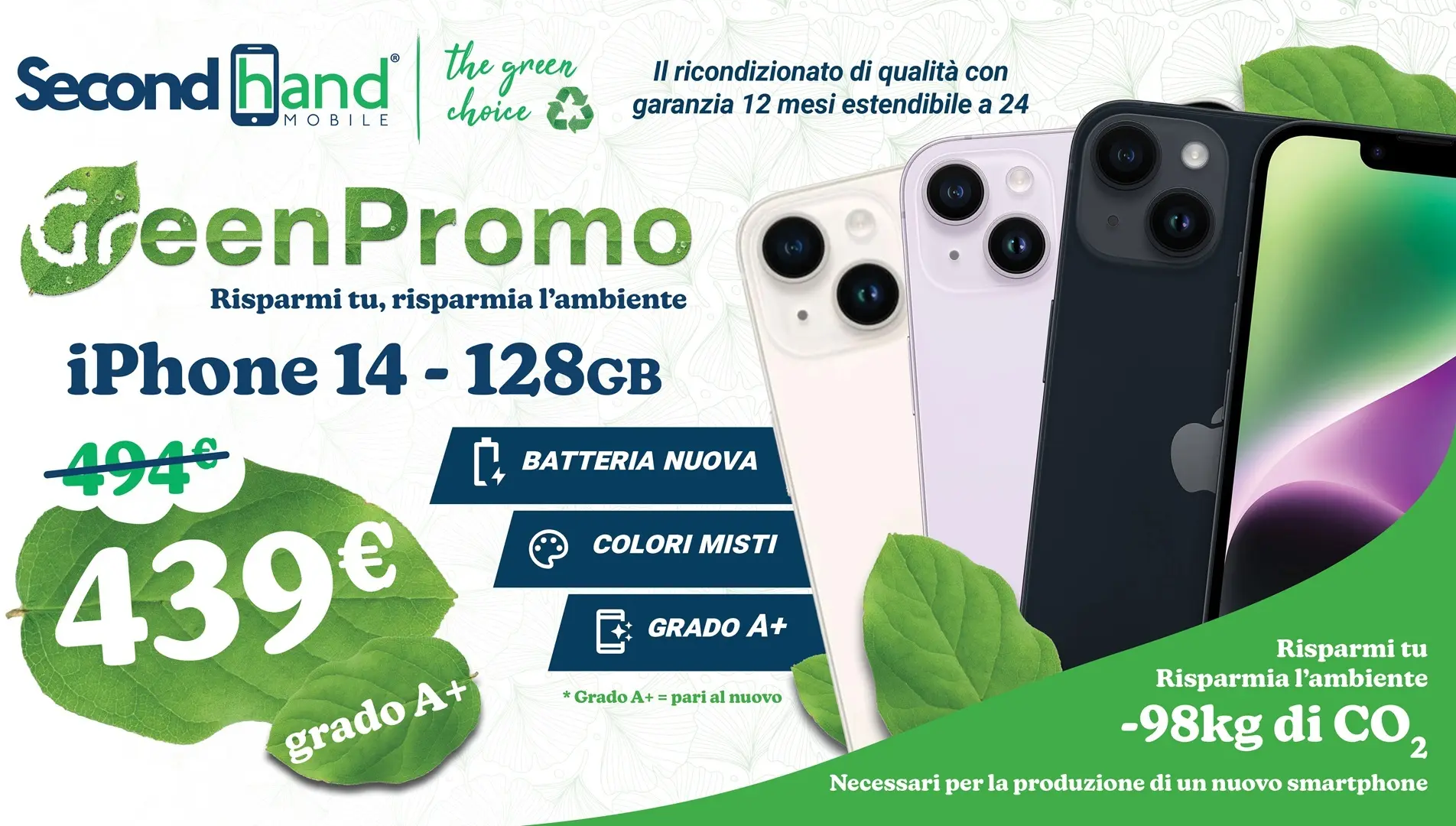GREEN PROMO IPHONE 14