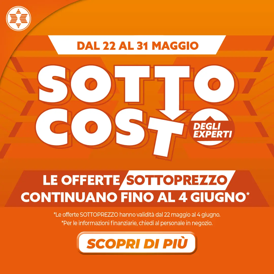 Sottocosto/sottoprezzo 22.05-04.06