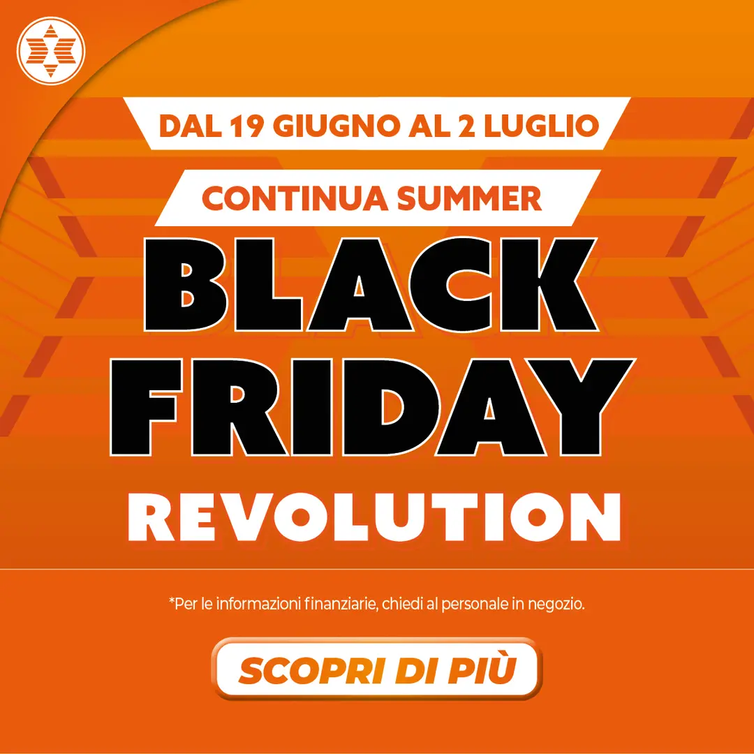 Continua il Black Friday summer edition 19.06-02.07