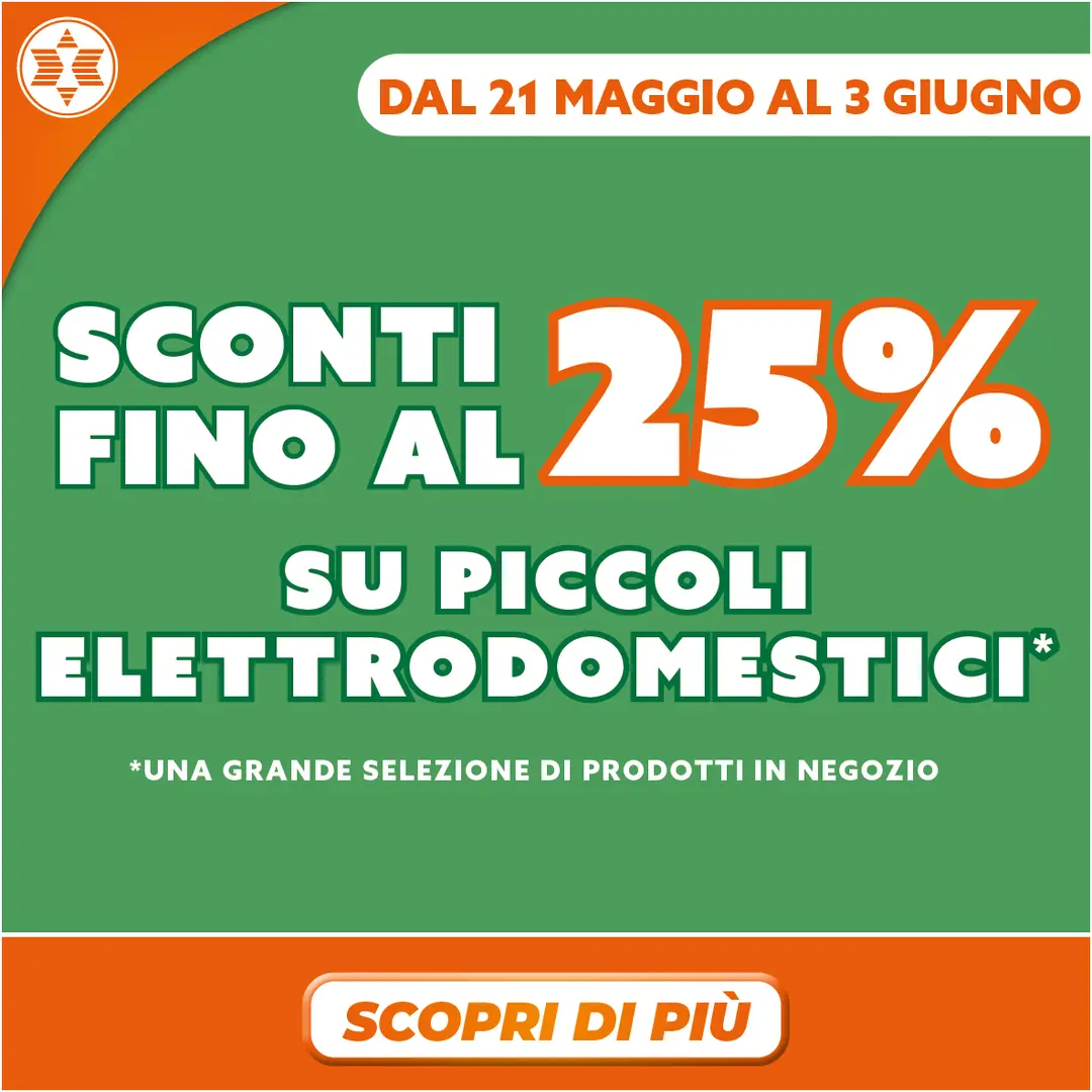 SCONTO FINO AL 25% PED (21.05 - 3.06)