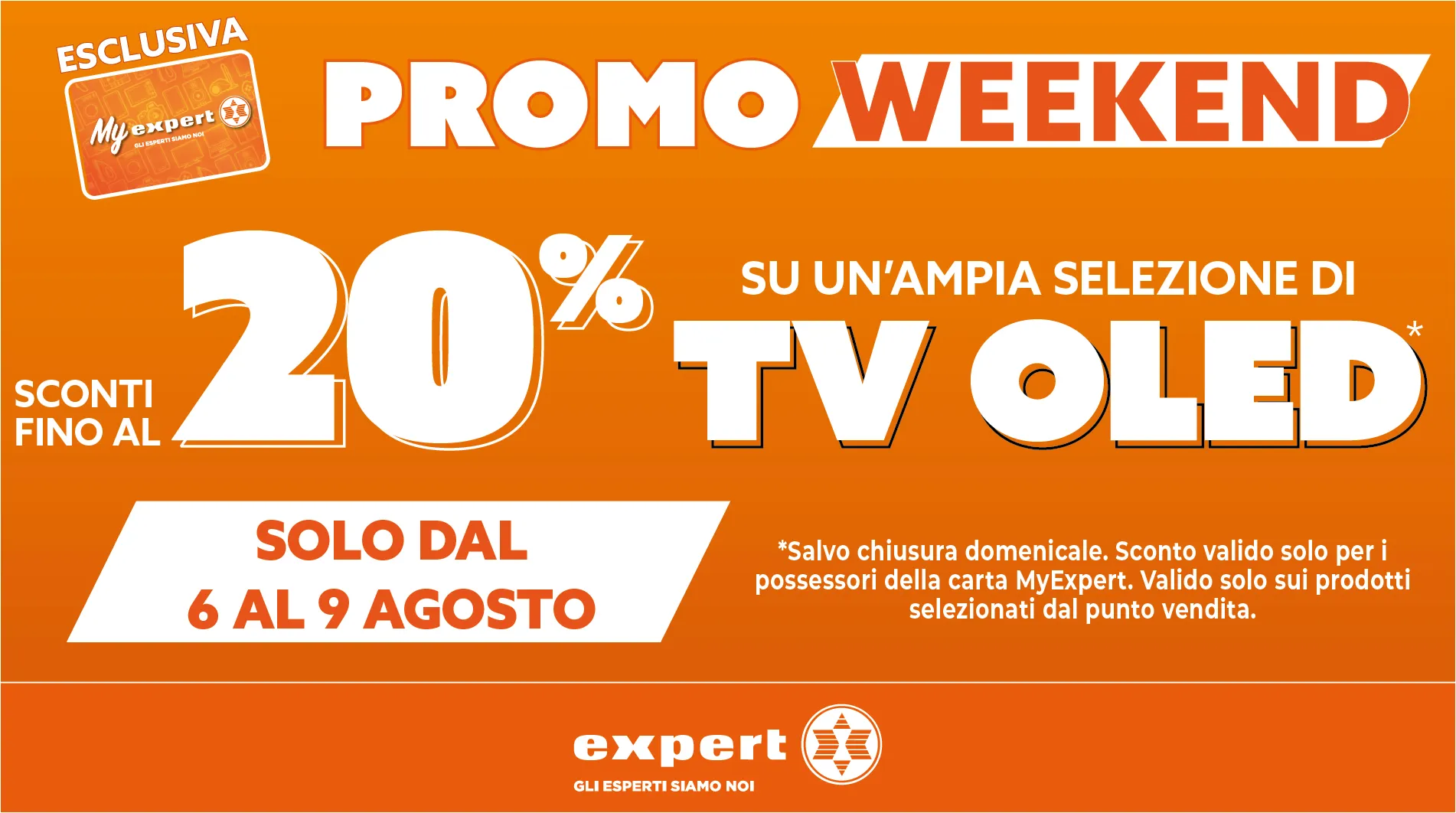 PROMO WEEK END sconto TV OLED (06.08 - 09.08)