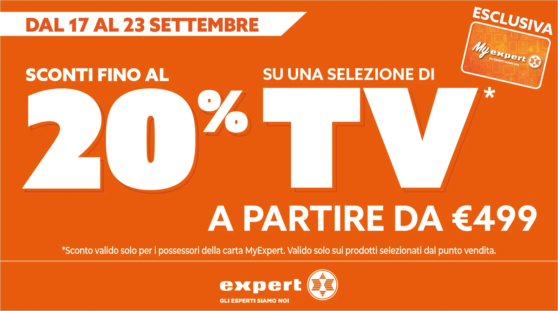 PROMO WEEK END sconto 20% TV (17.09 - 23.09)