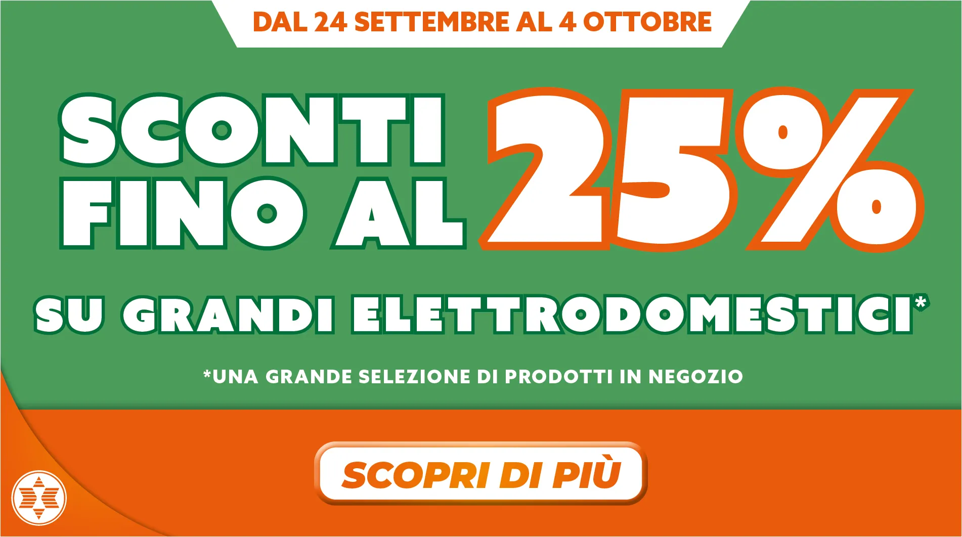 SCONTI 25% GED (24.09 - 4.10)