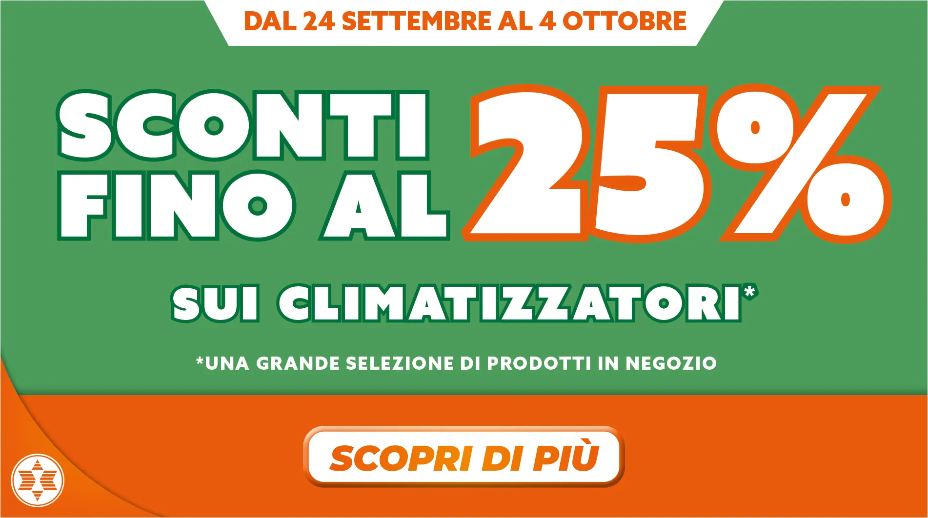 SCONTI 25% CLIMA (24.09 - 4.10)