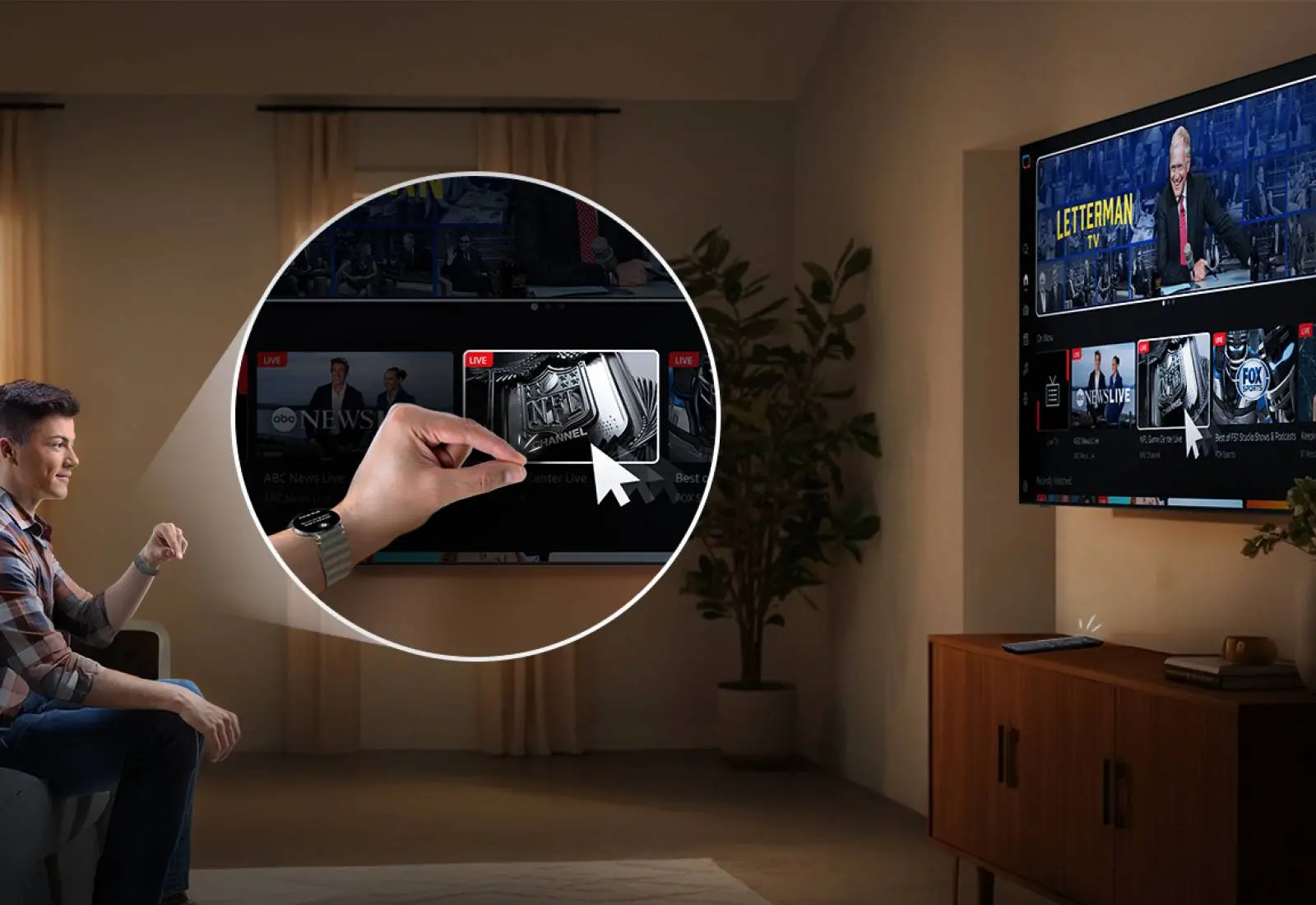 Immagine I nuovi tv di Samsung si controllano con il polso 2