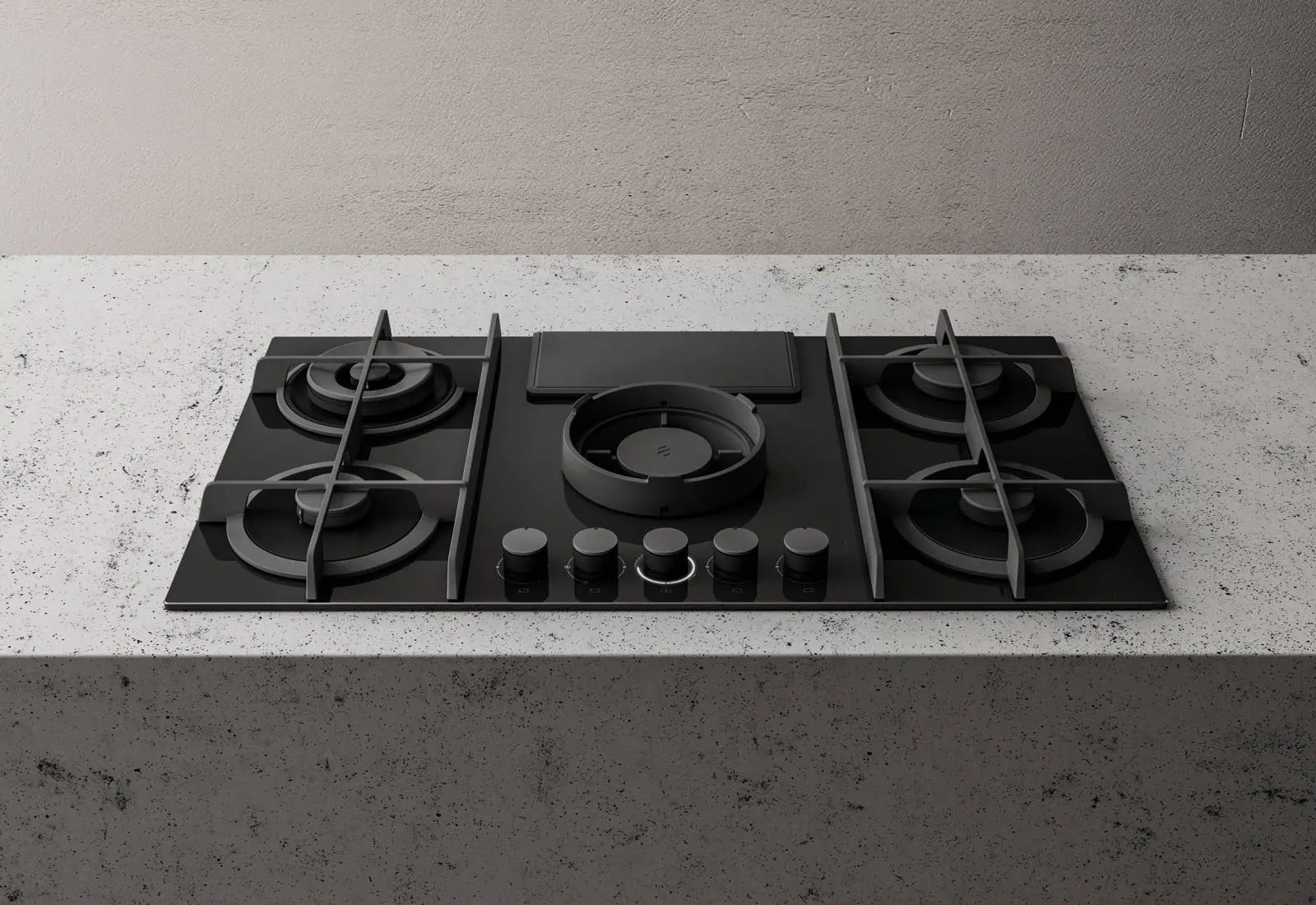 Immagine Un piano cottura a gas, ma aspirante 1