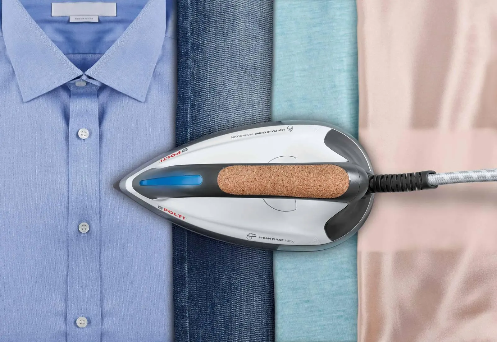 Immagine Il ferro da stiro per eliminare le pieghe in una sola passata 1