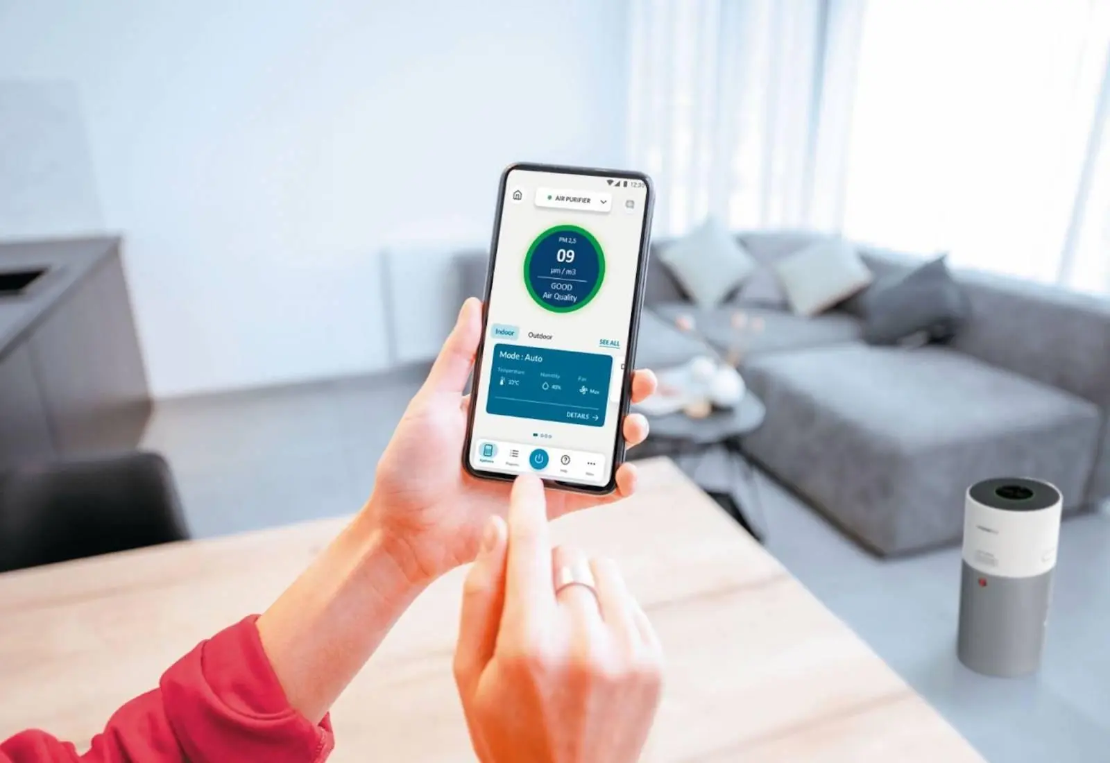 Immagine Hoover con la nuova gamma di purificatori d