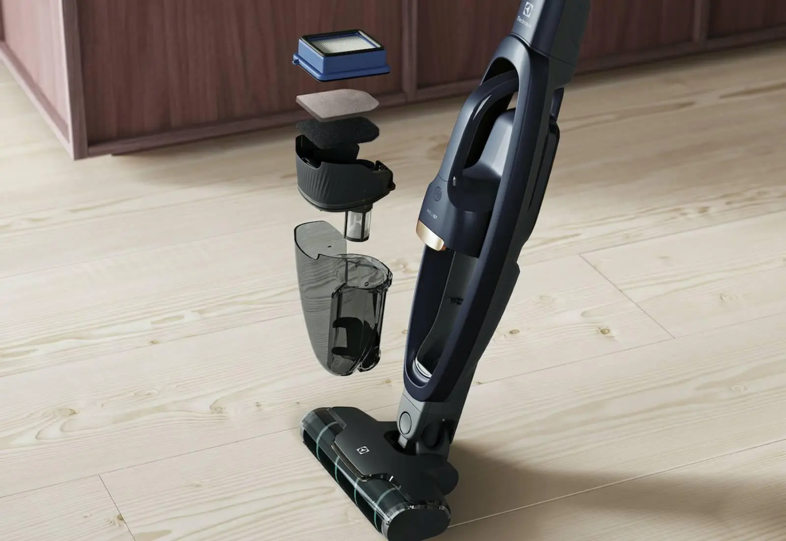 Immagine La scopa ricaricabile con il rullo che si pulisce da solo 2