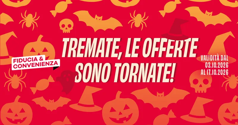 Offerte valide dal 03/10/2026 al 17/10/2026