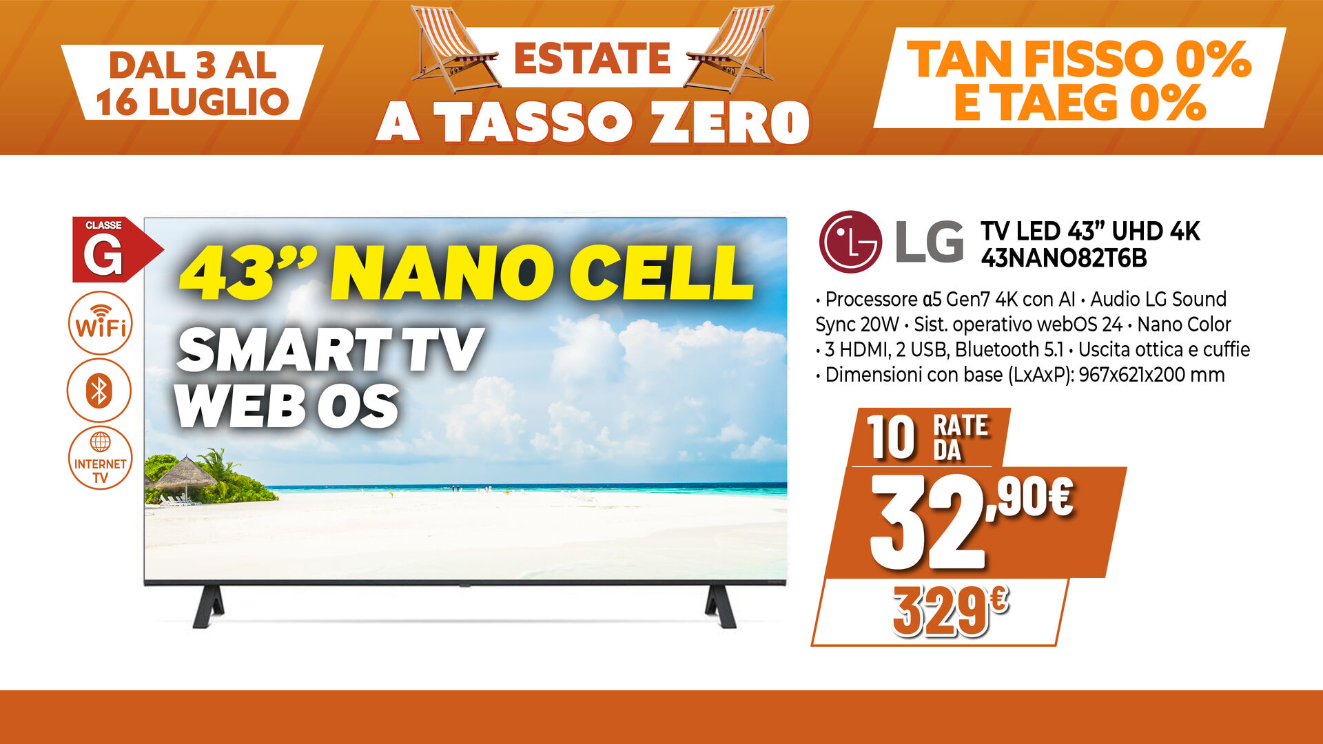 TV LED LG 43"