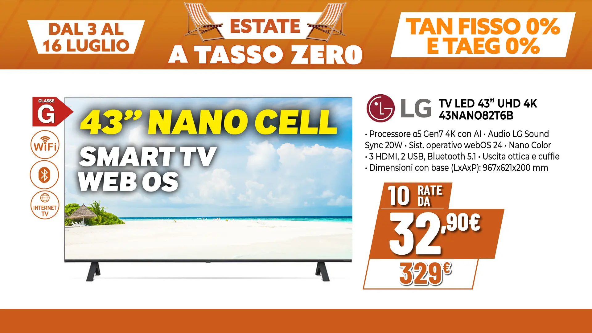 TV LED LG 43"