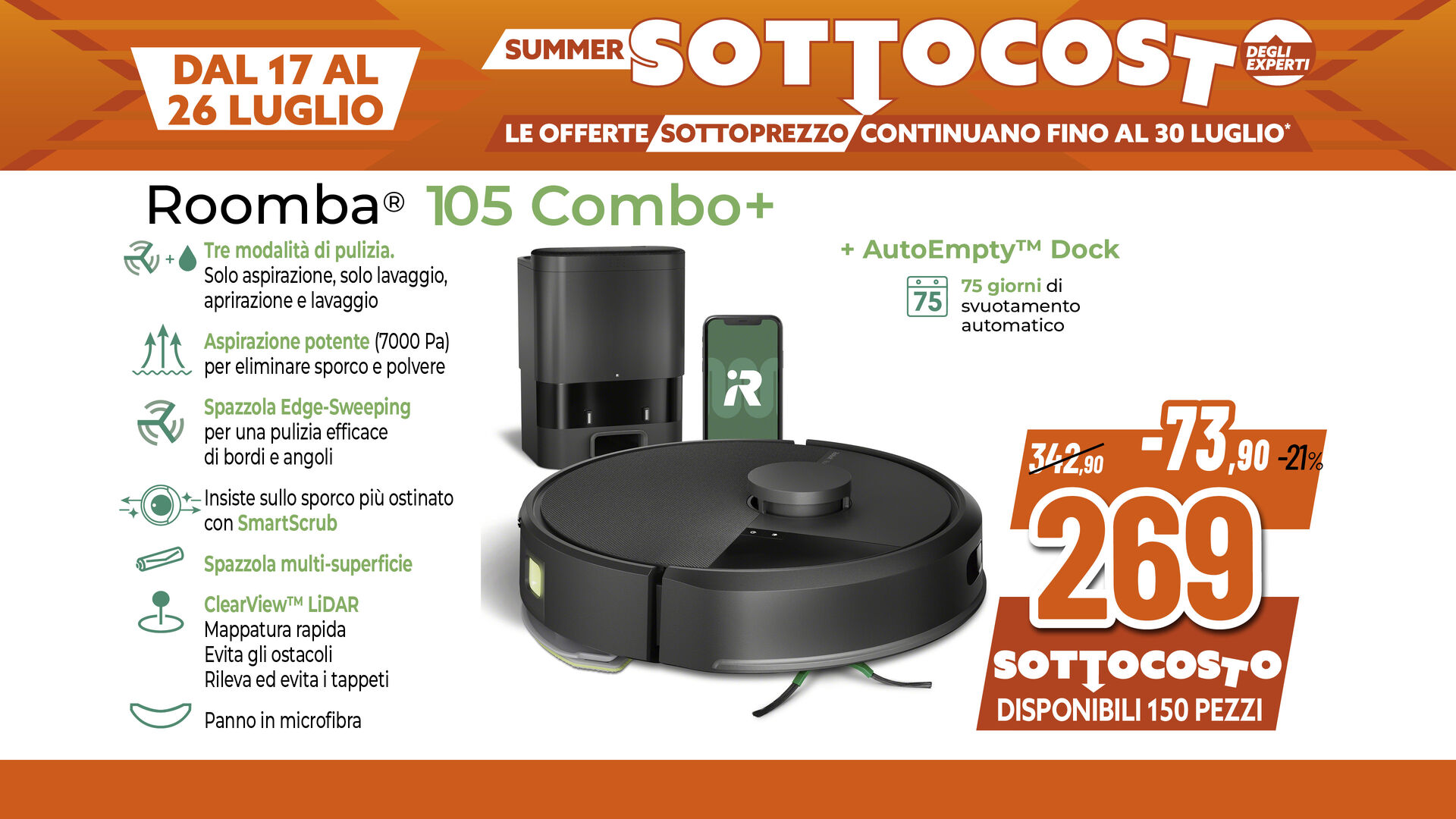 IROOMBA 105 COMBO