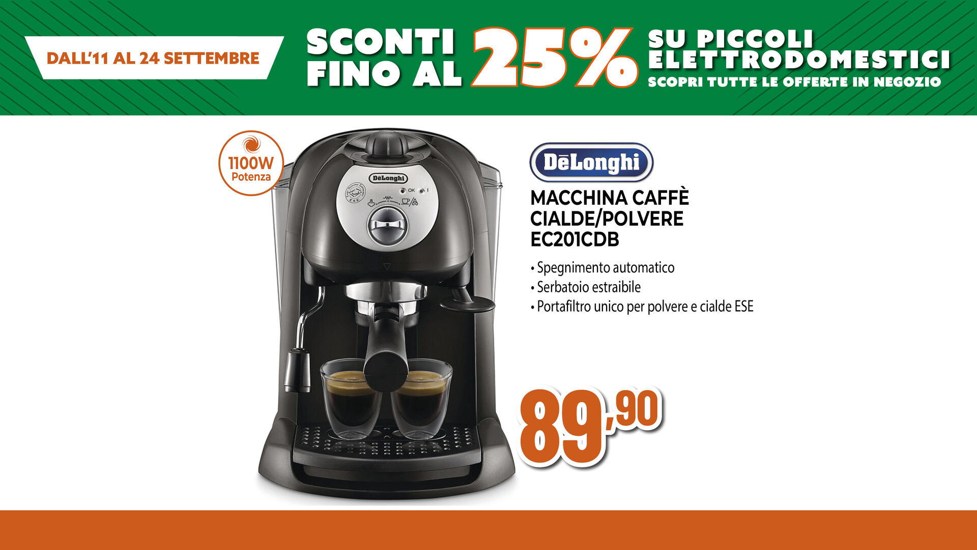 MACCHINA CAFFE' DE LONGHI