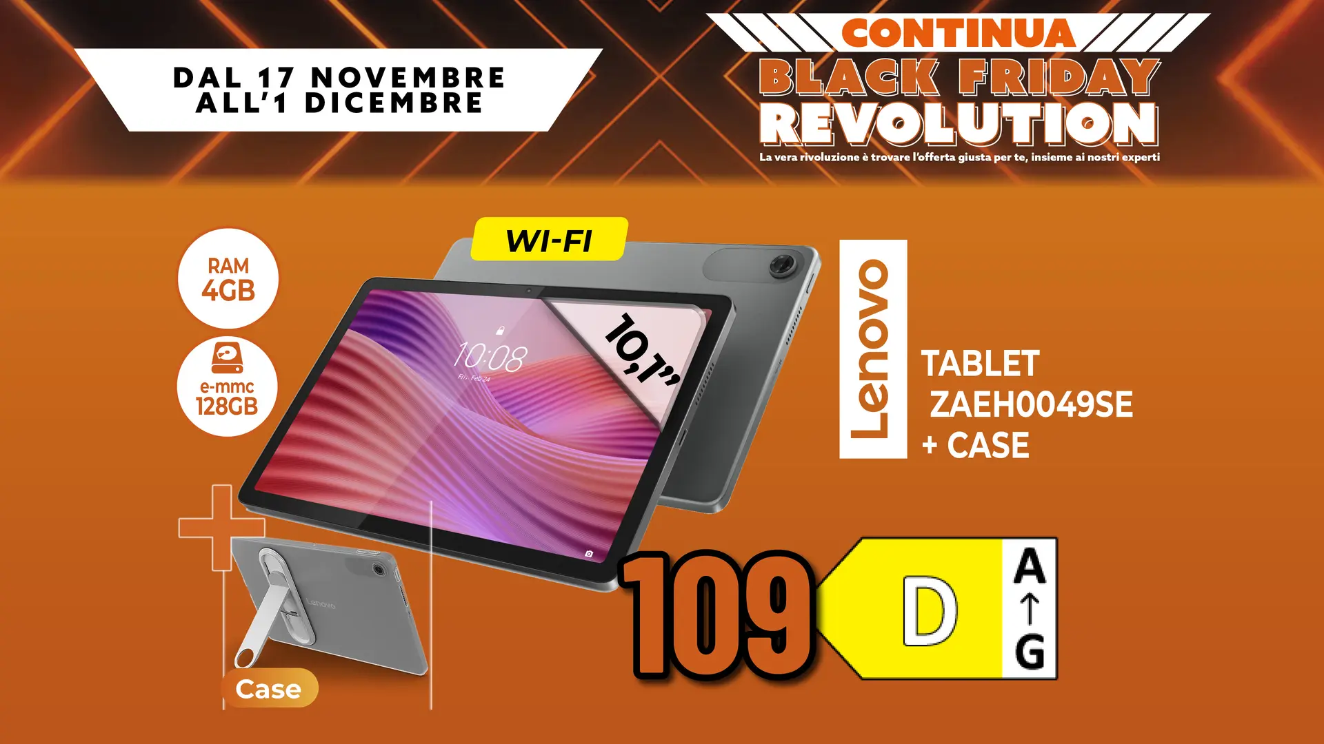 TABLET LENOVO + CASE
