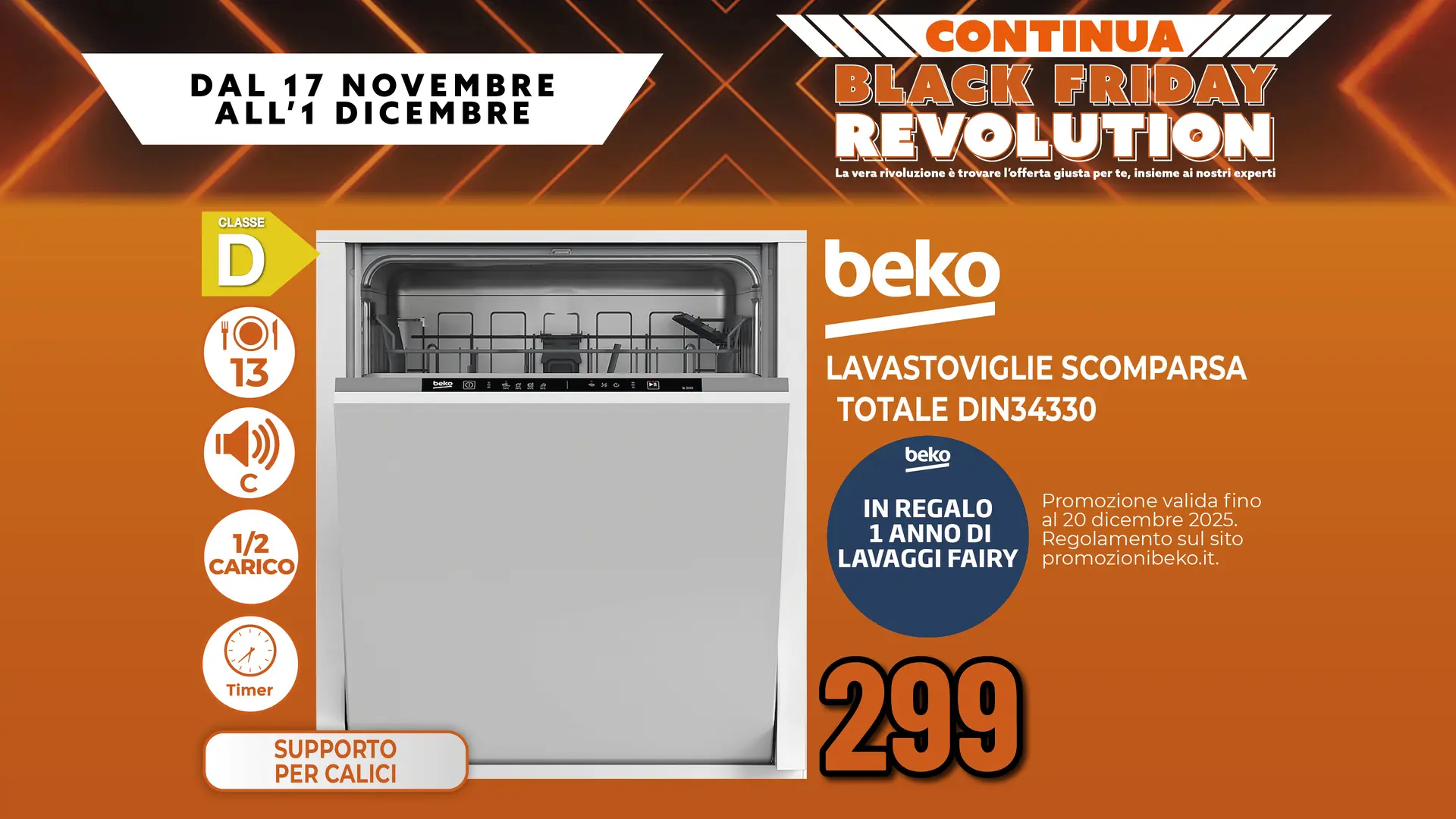 BEKO LAVASTAVOVIGLIE A SCOMPARSA