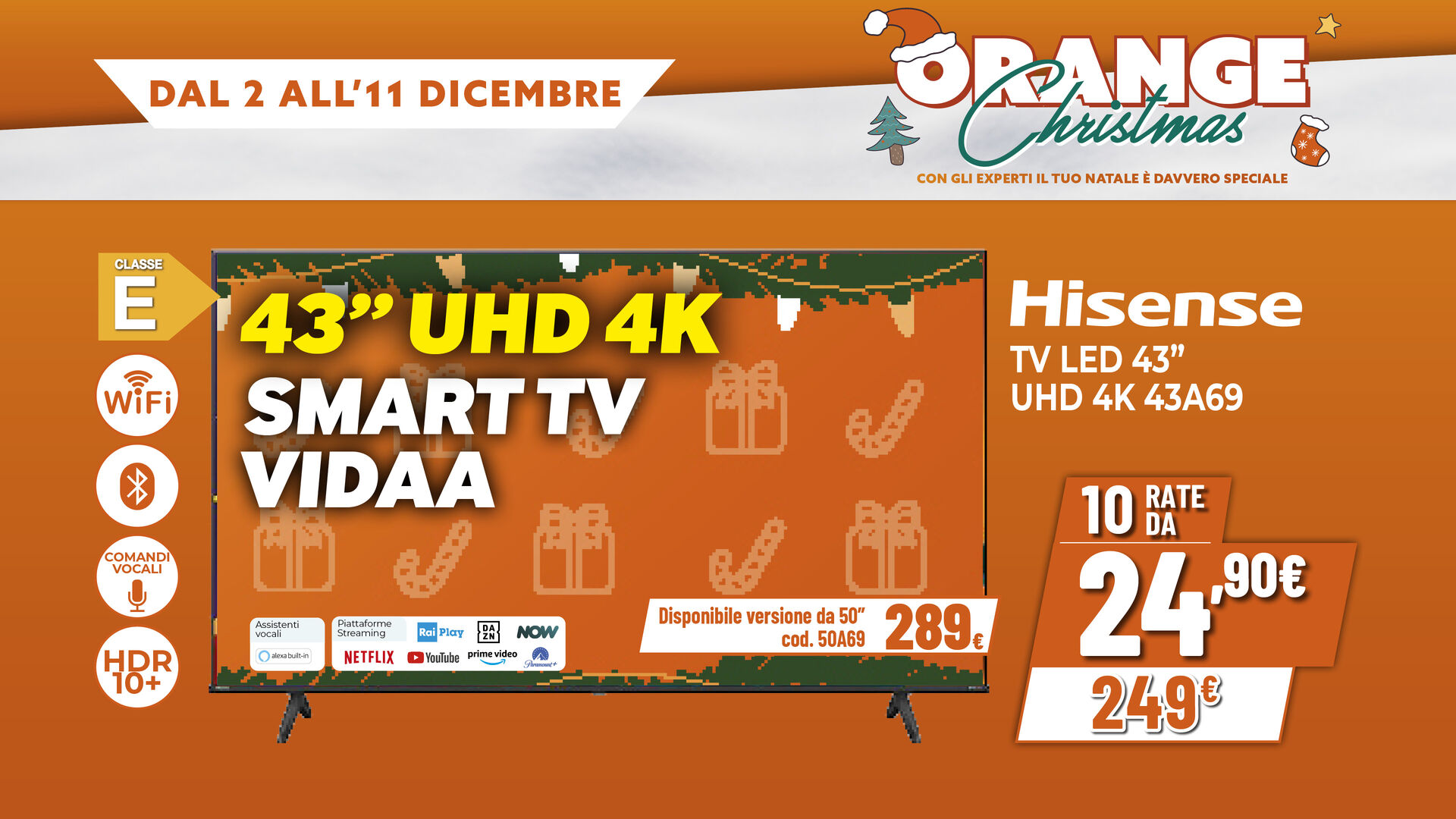 HISENSE 43"