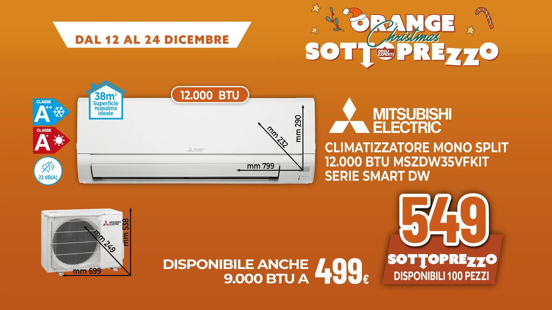 CLIMATIZZATORE MONOSPLIT MITSUBISHI ELECTRIC