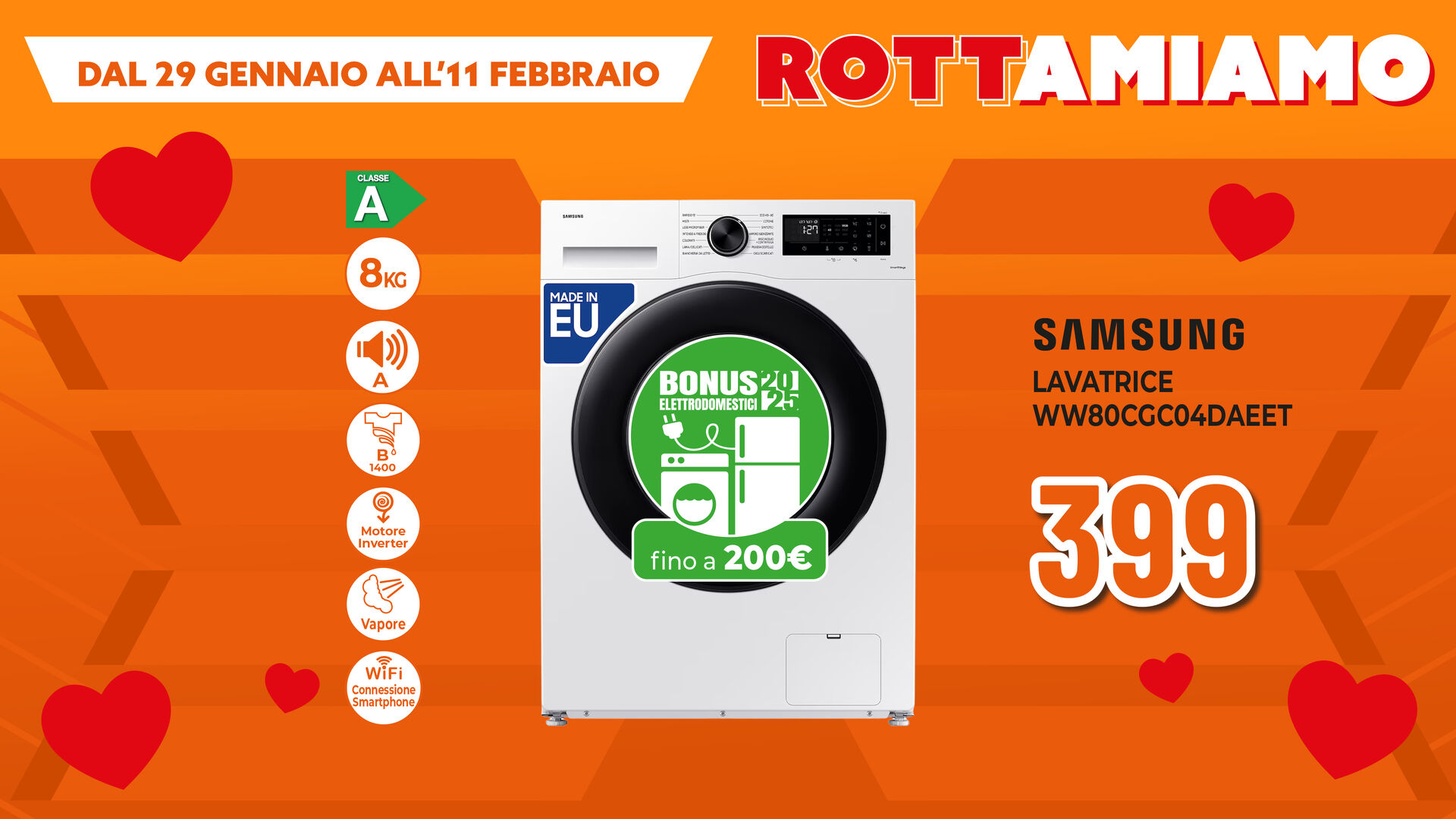 LAVATRICE SAMSUNG 8KG