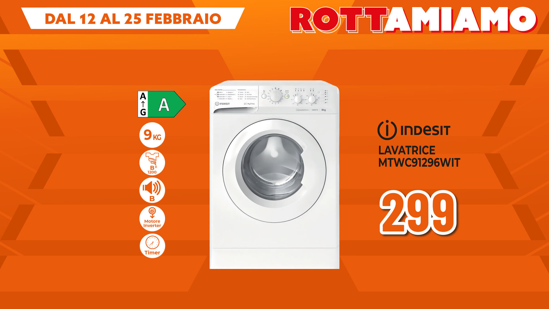 LAVATRICE INDESIT 9KG